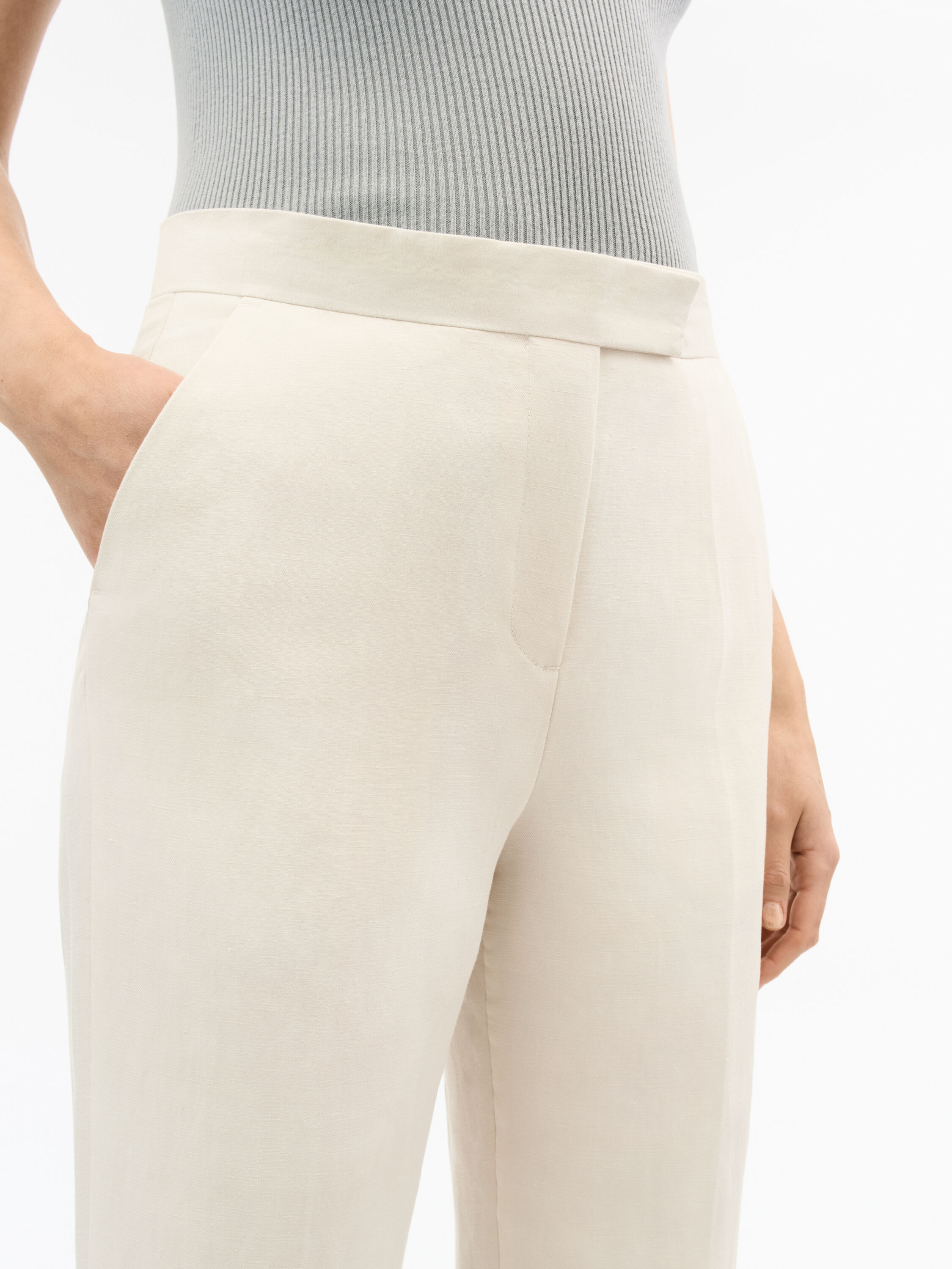 Faye Mid-Rise Trousers