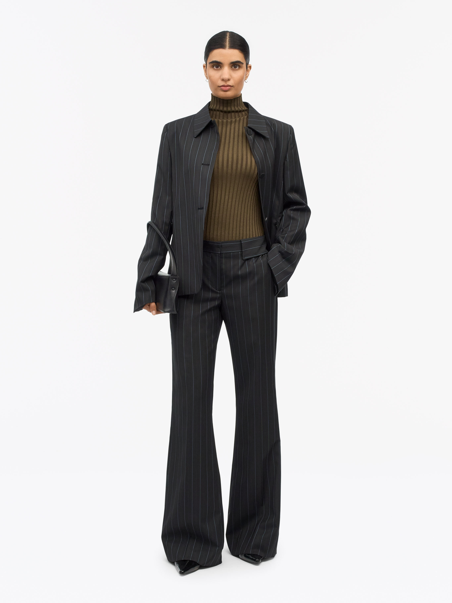 Juli Pinstripe Bootcut Trousers