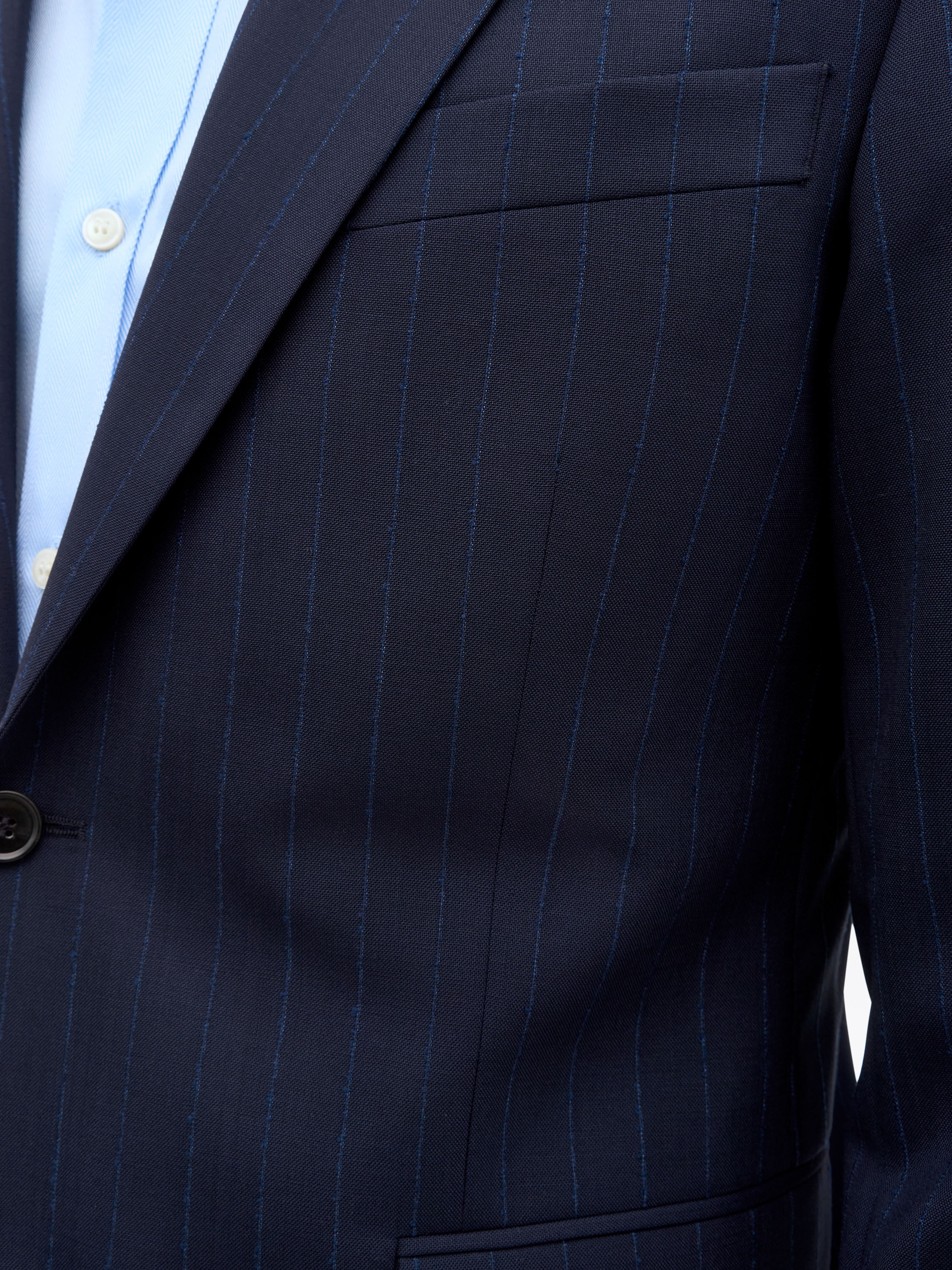 Justin Pinstripe Ullkostym