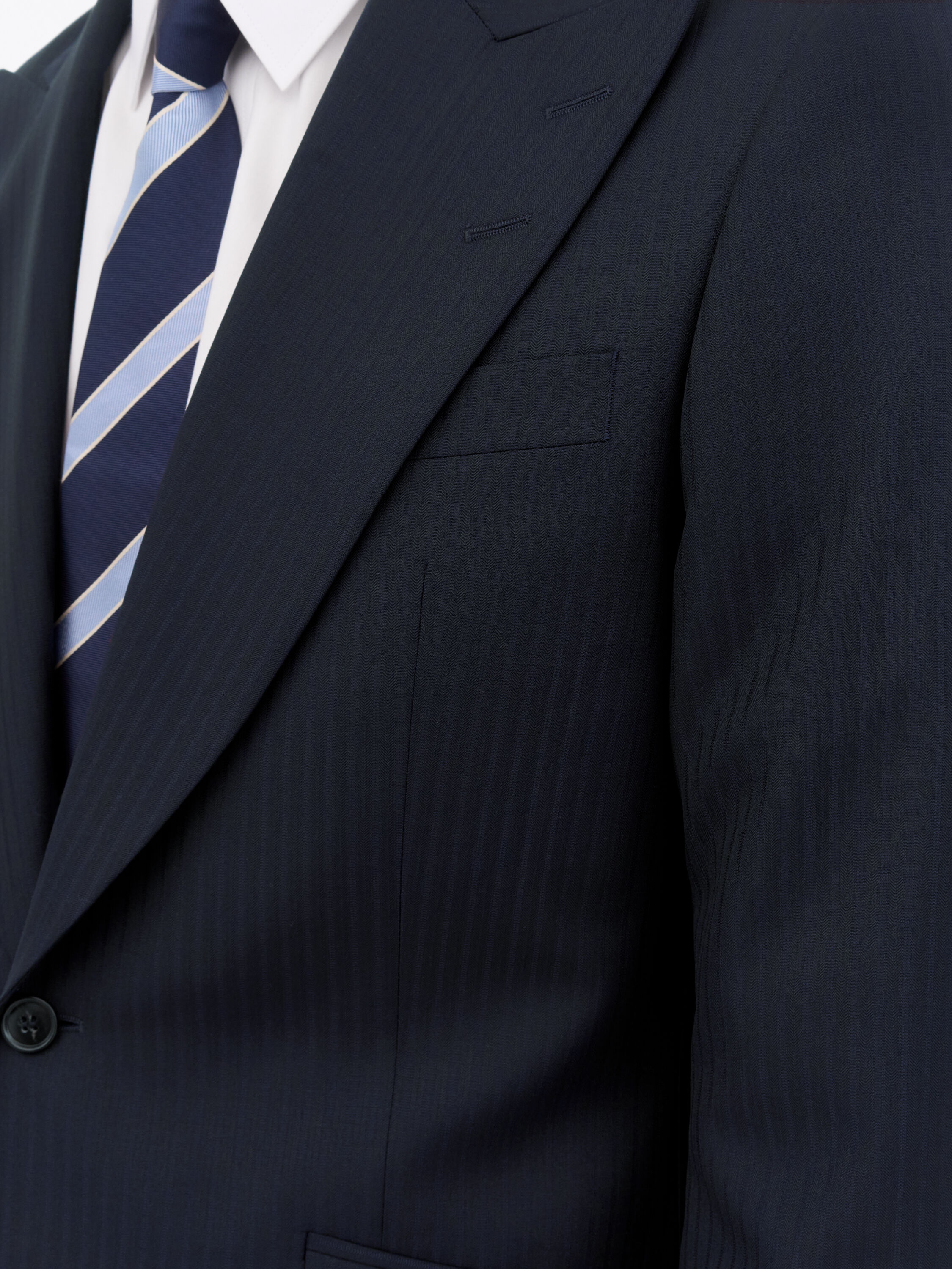Joshwa Navy Blue Wool Suit