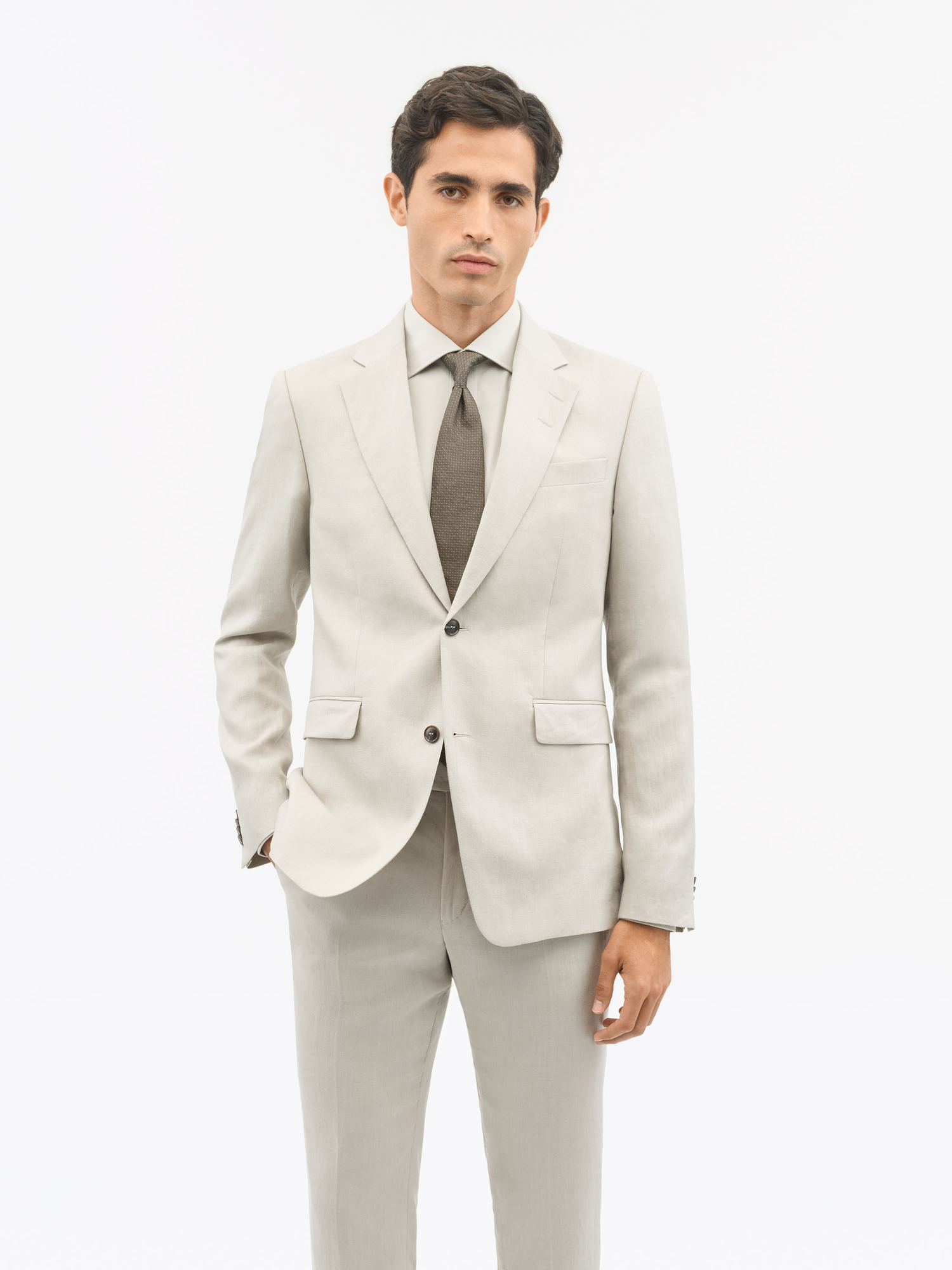 Blazer Slim En Lin Justin