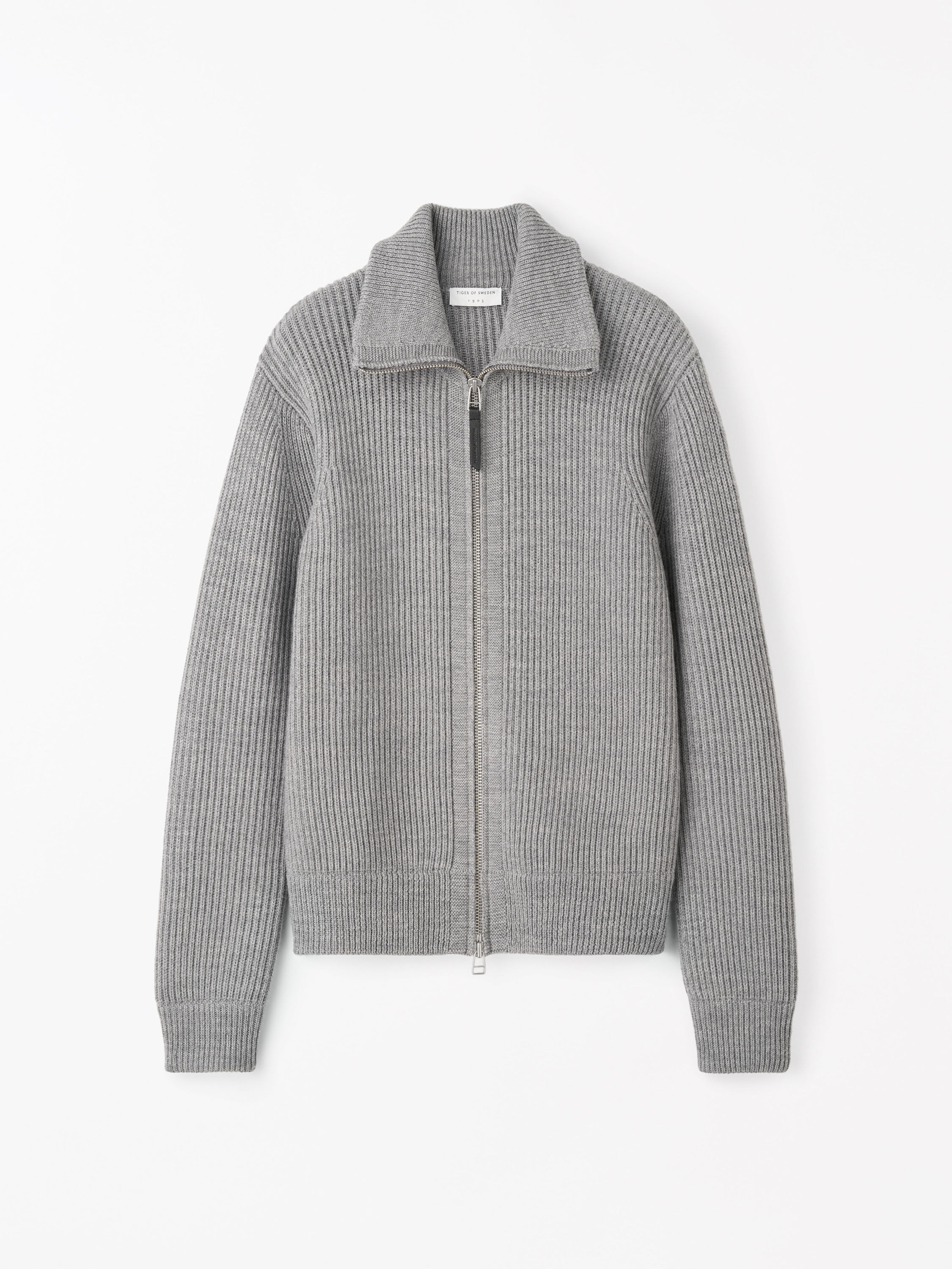 Niall Wollstrickjacke Mit Rei&szlig;verschluss