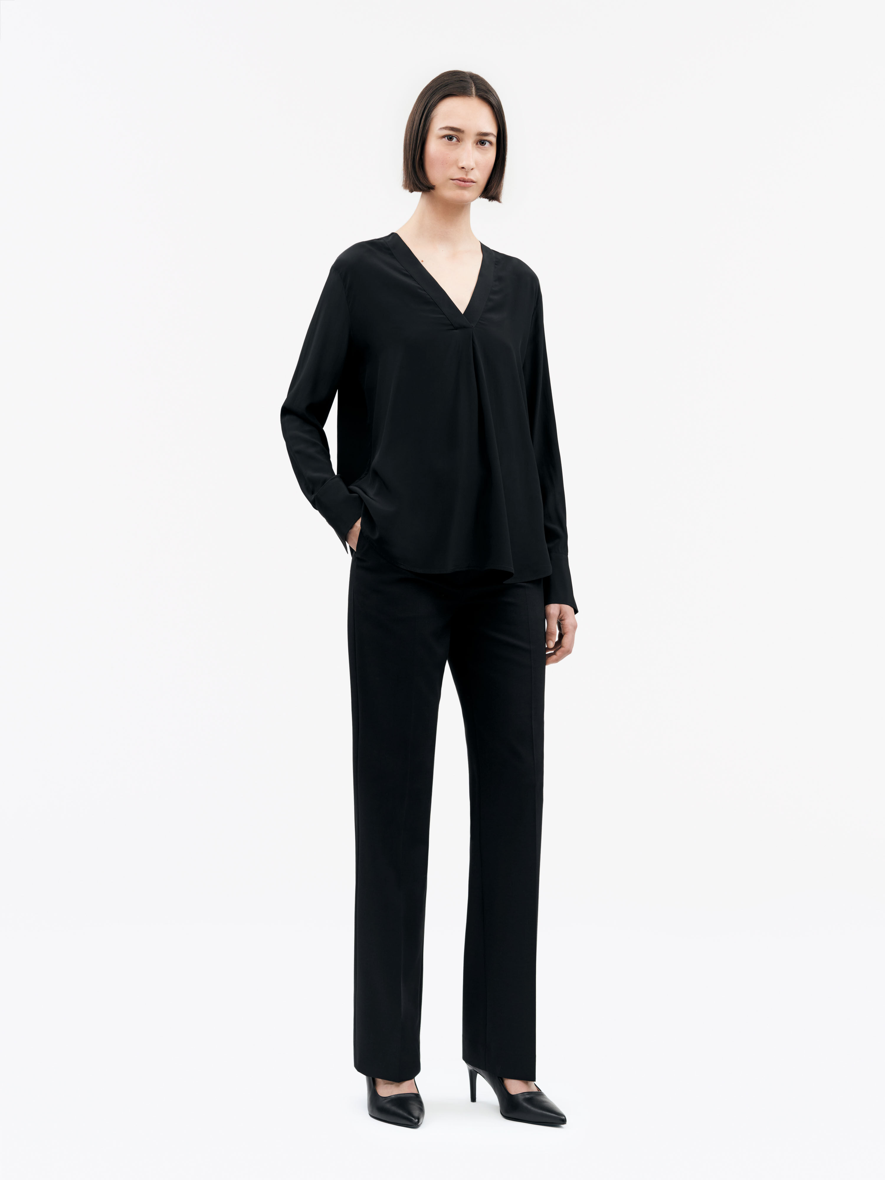 売れ筋商品|||タイガー オブ スウェーデン シャツ レディース トップス KASIA  - Blouse - black Tiger of Sweden KASIA - Blouse - black - Zalando.co.uk