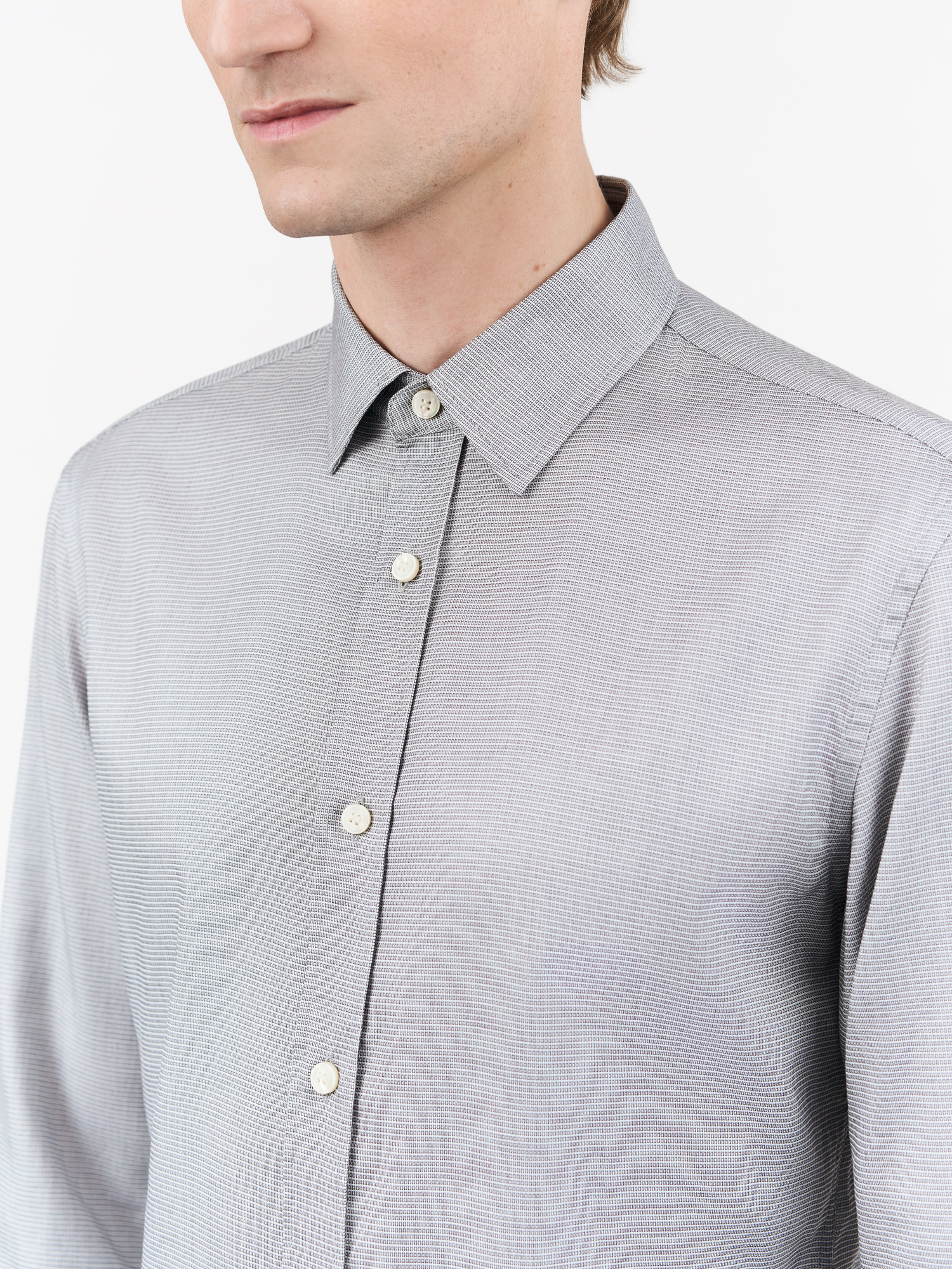 Adley cotton pointed collar Shirt
