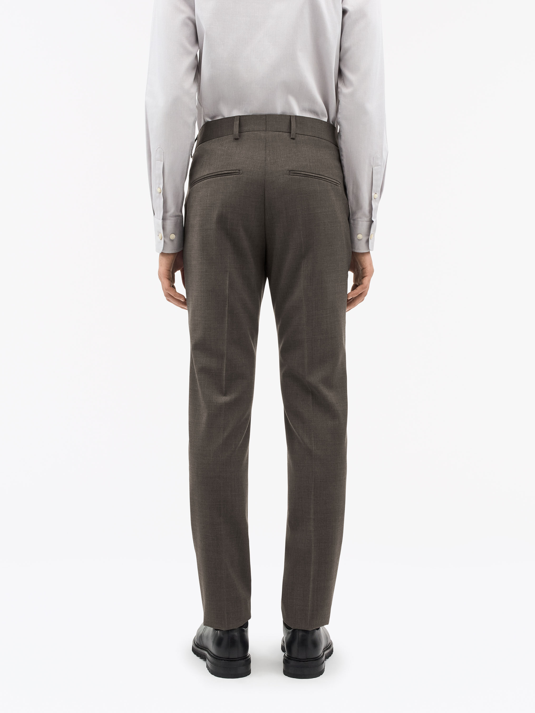 Pantalon droit en laine Tenuta RWS