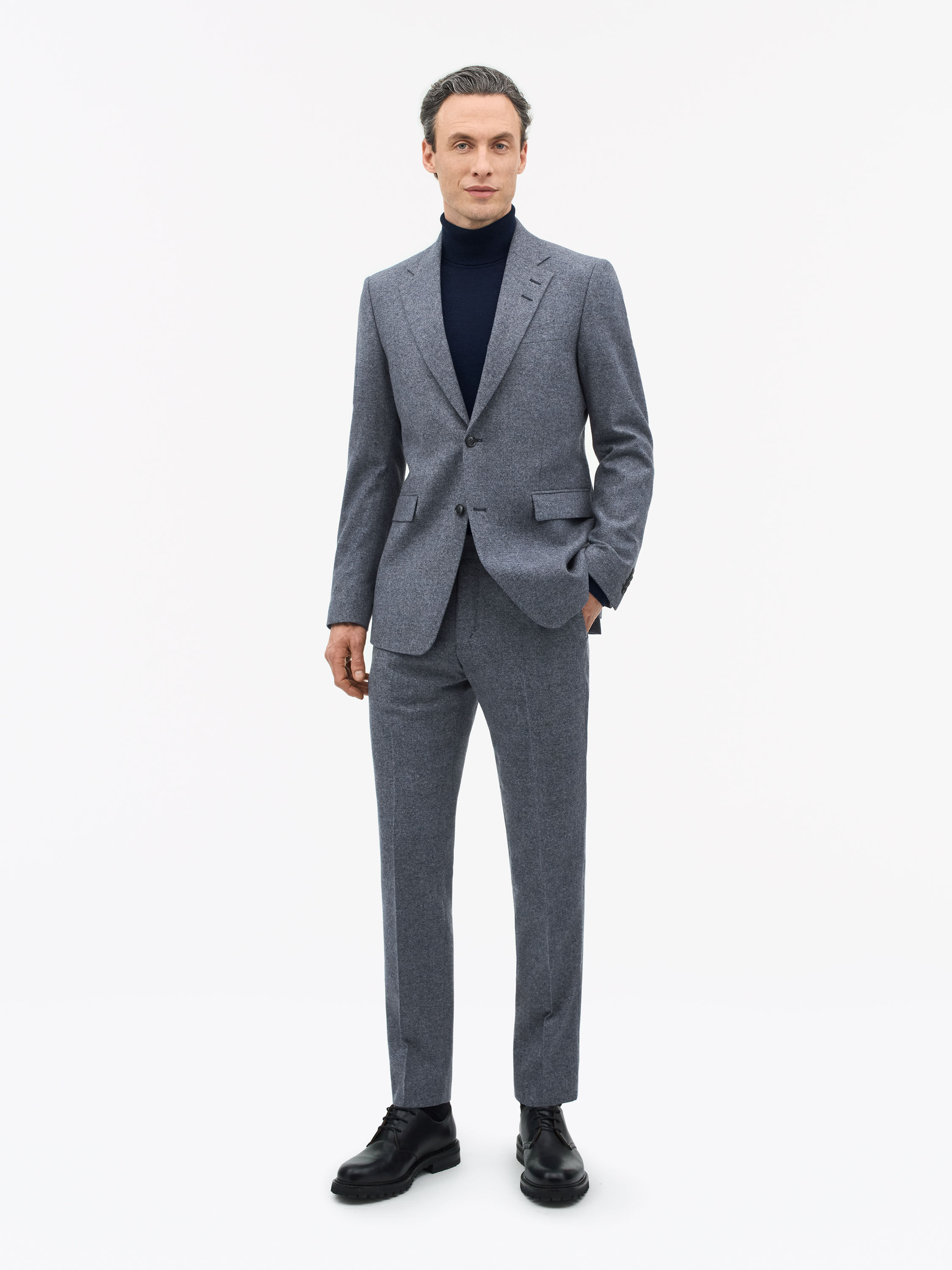 Justin Blue Wool Suit