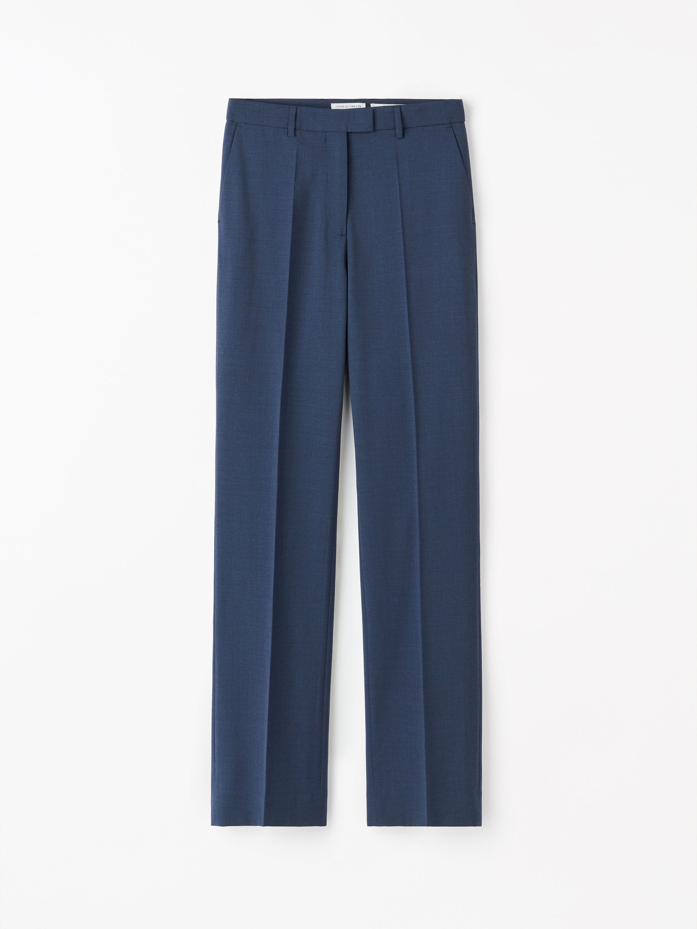Nove Slim Straight Wool Trousers