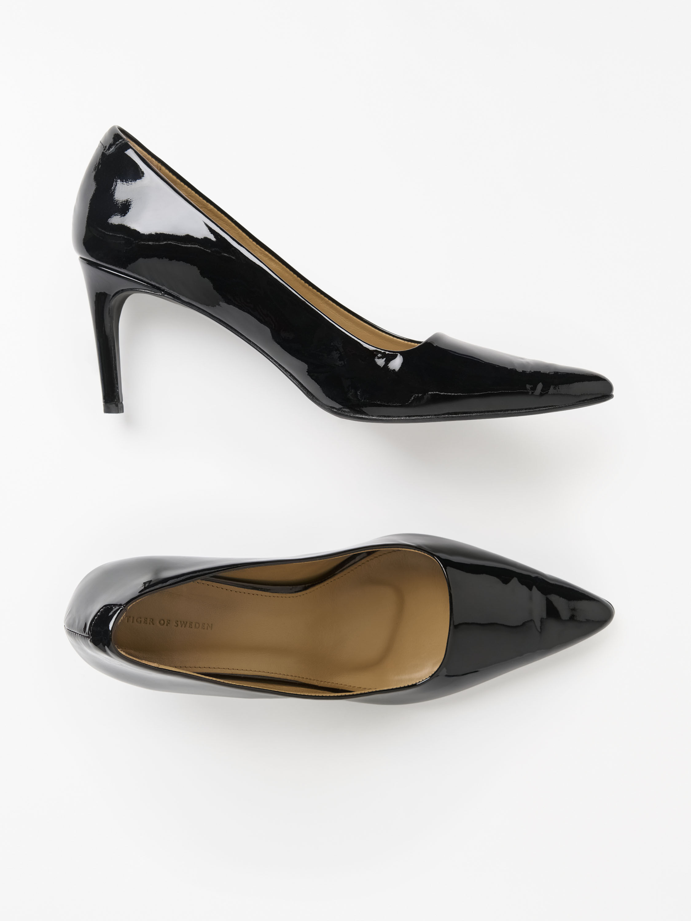 Cliniala Pumps aus Gl&auml;nzendem Leder
