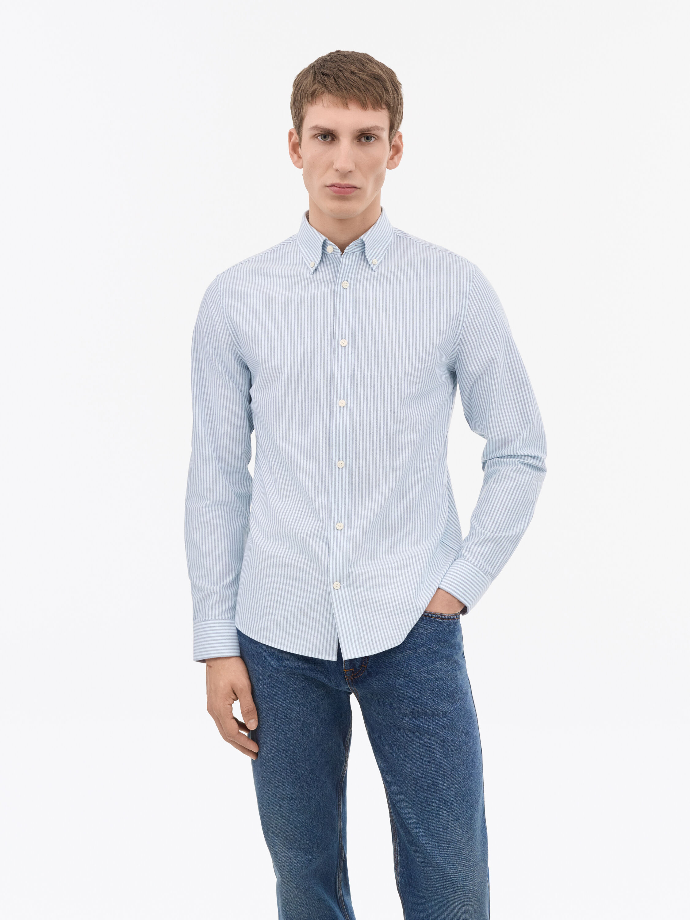 Steve BD Cotton Stripe Shirt