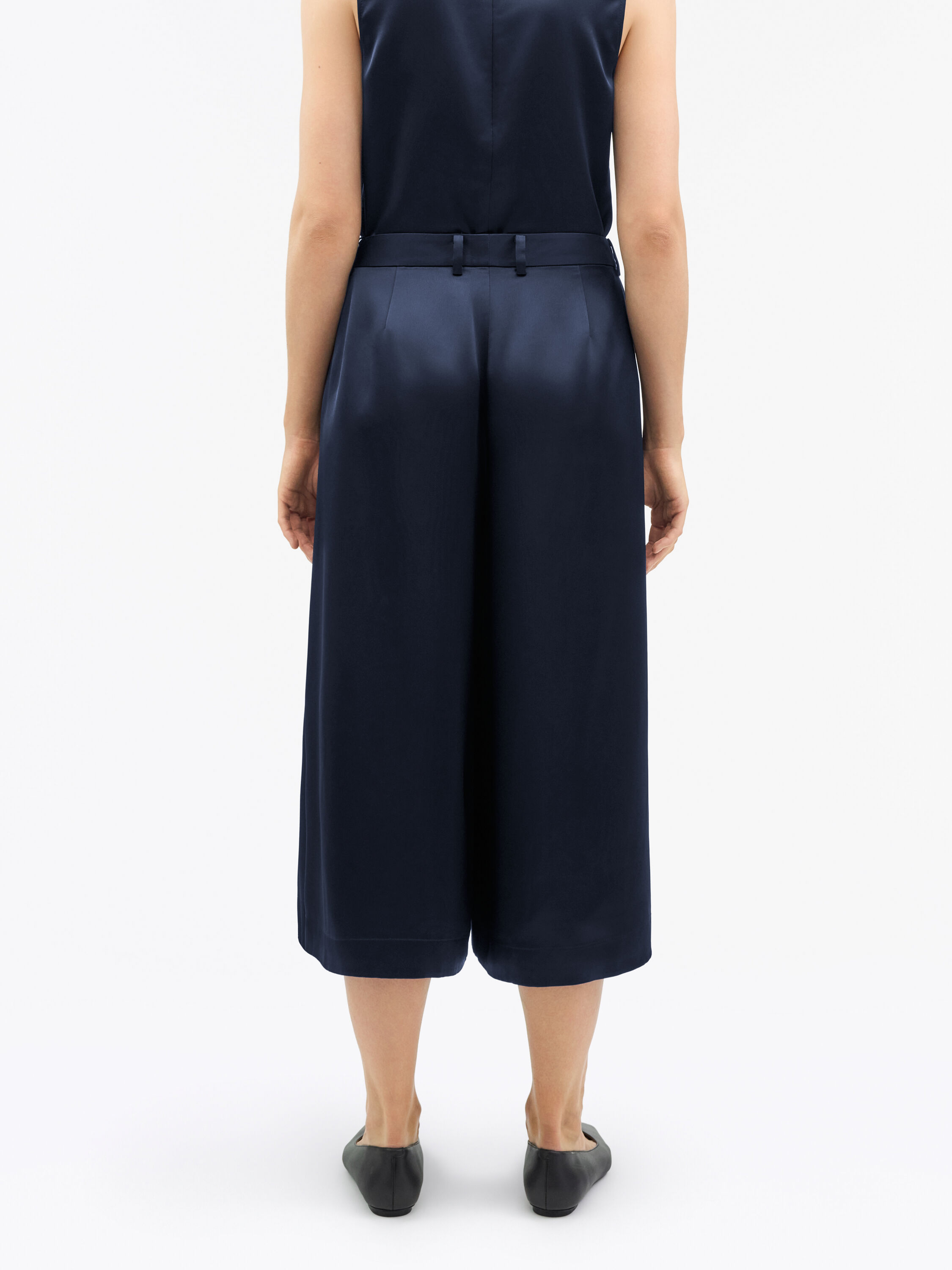 Pantalon Geordie Large En Satin