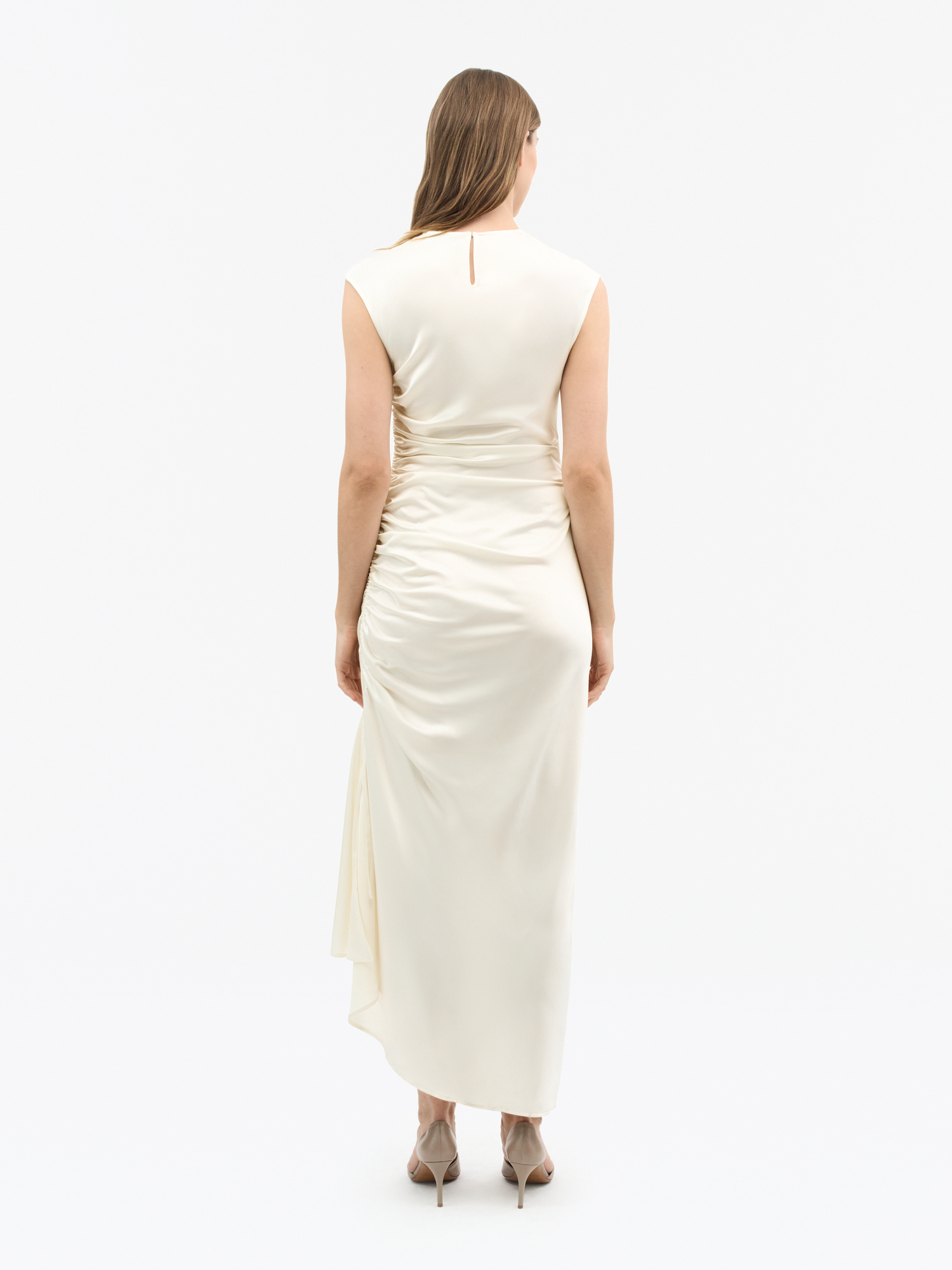 Ivoal Drapey Satin Dress