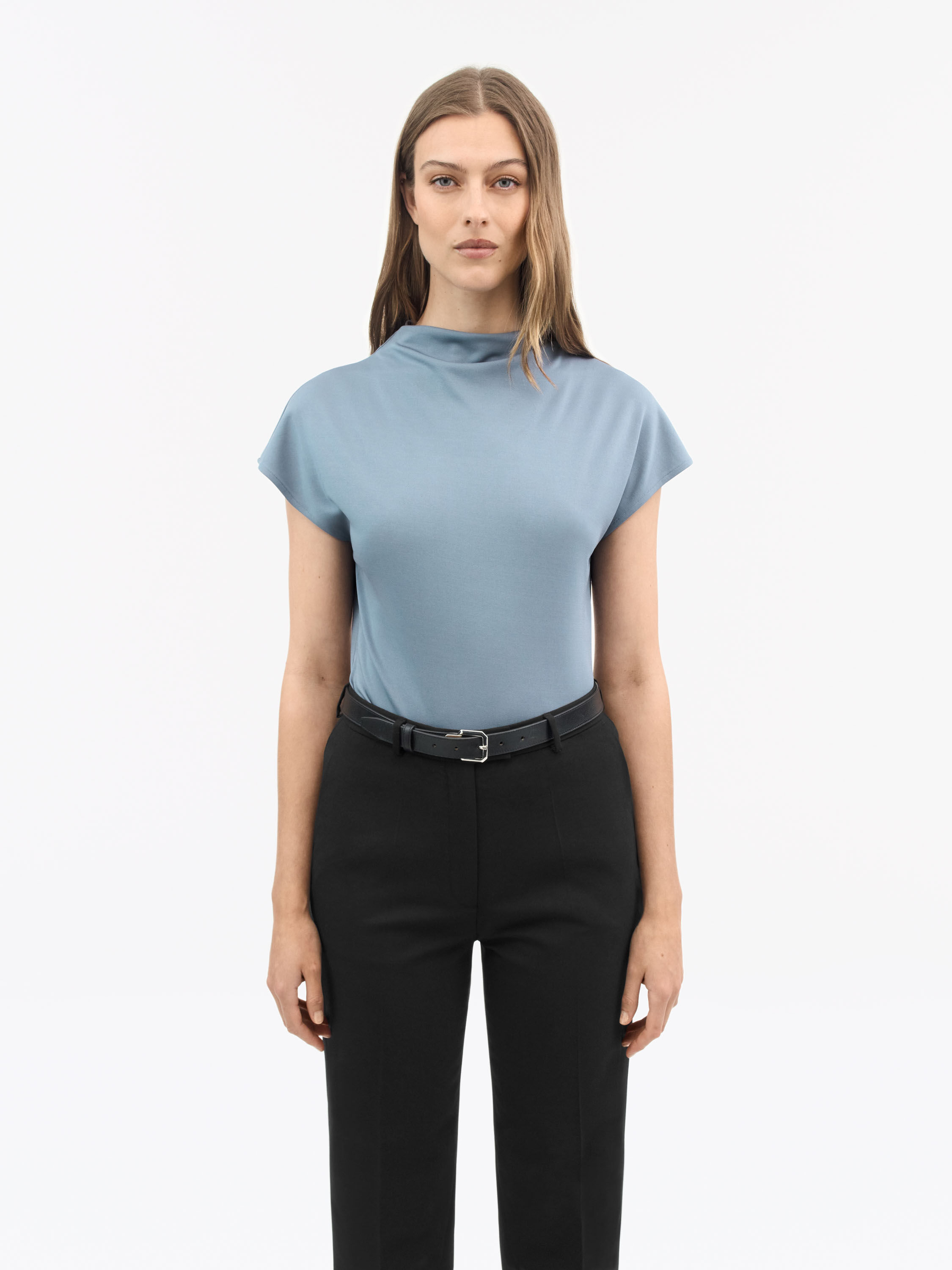 Alitta Slim Cap-Sleeve Top