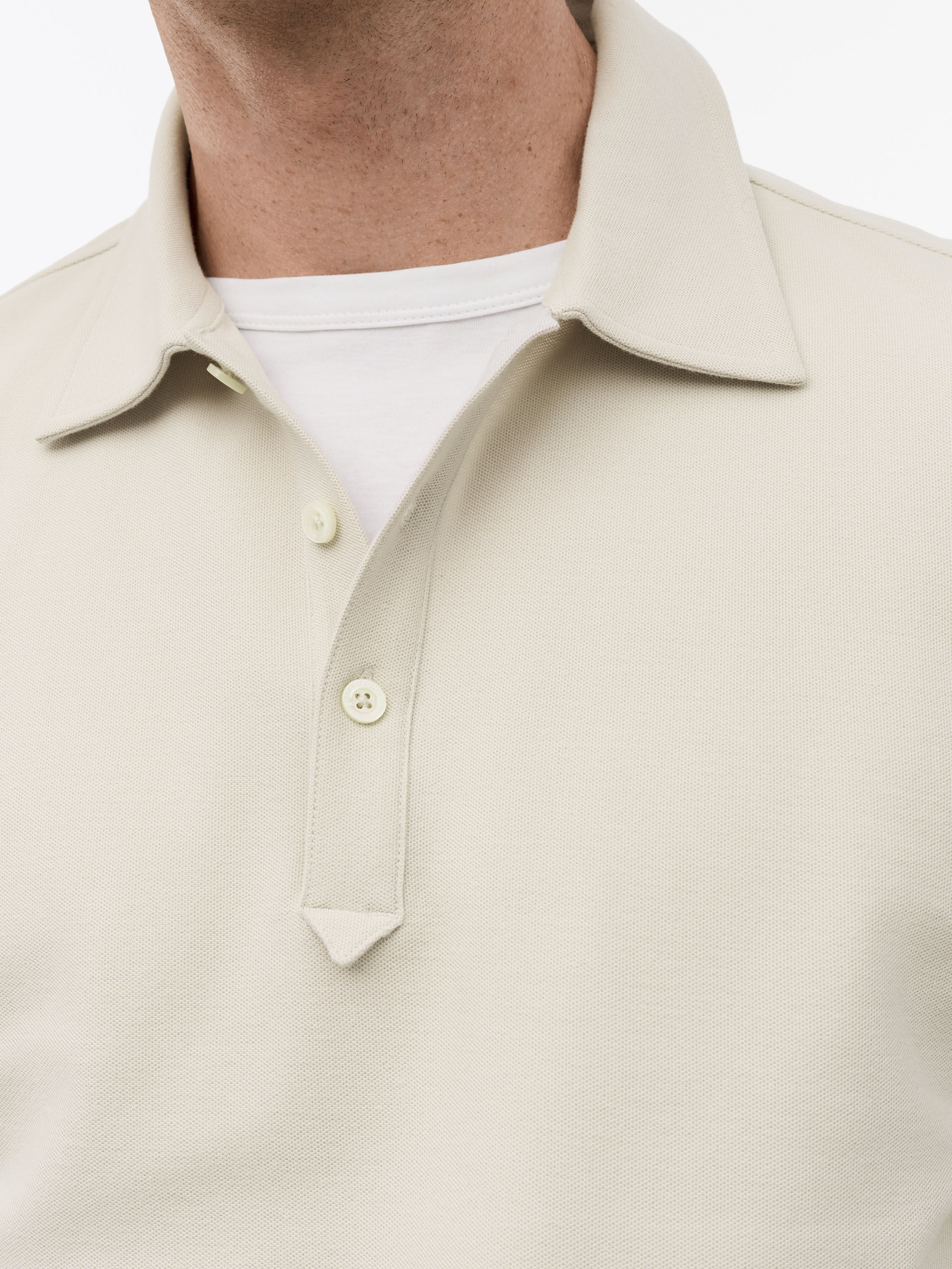 Alvar Brushed Cotton Polo