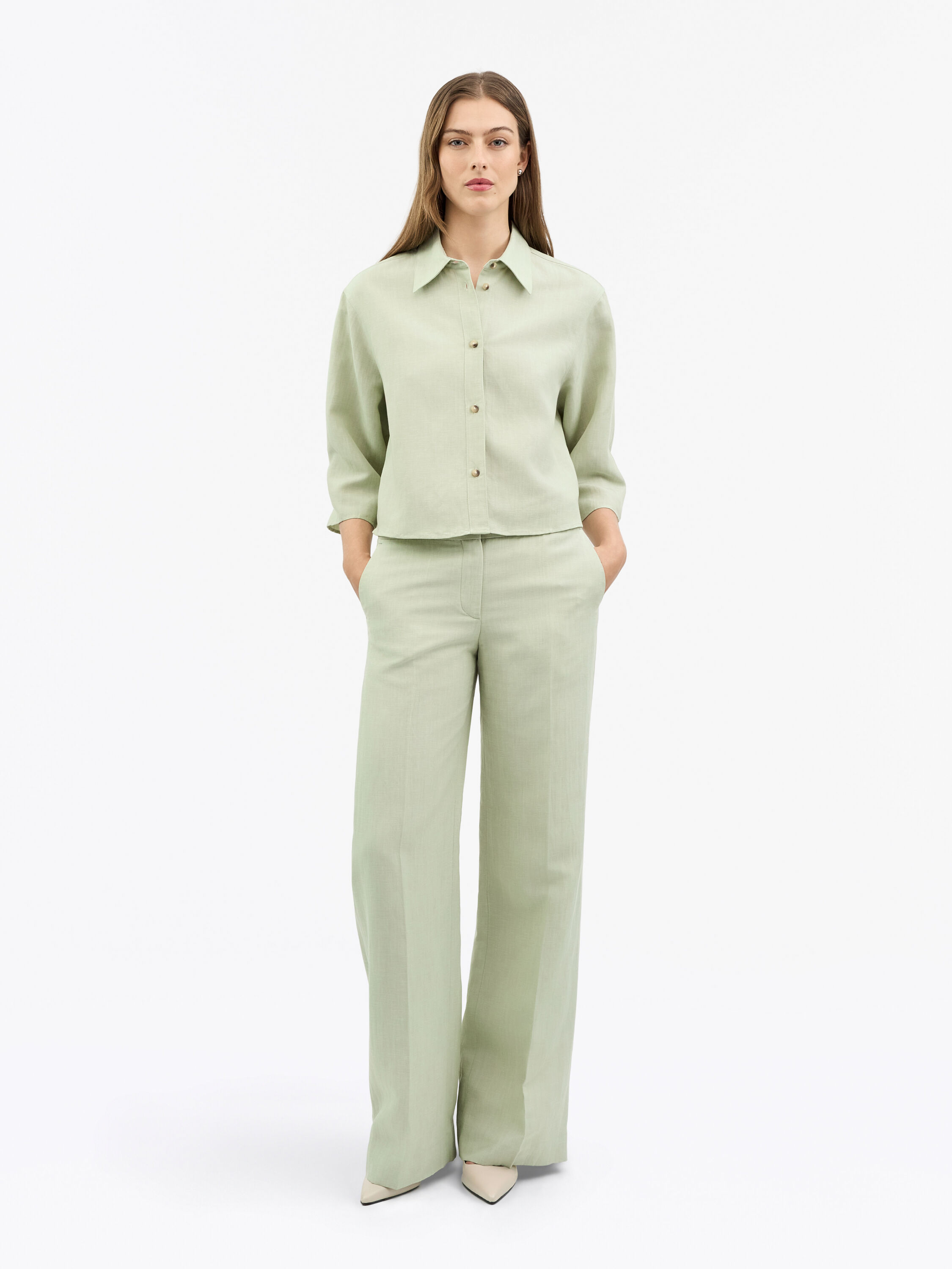 Irit Linen Blend Trousers