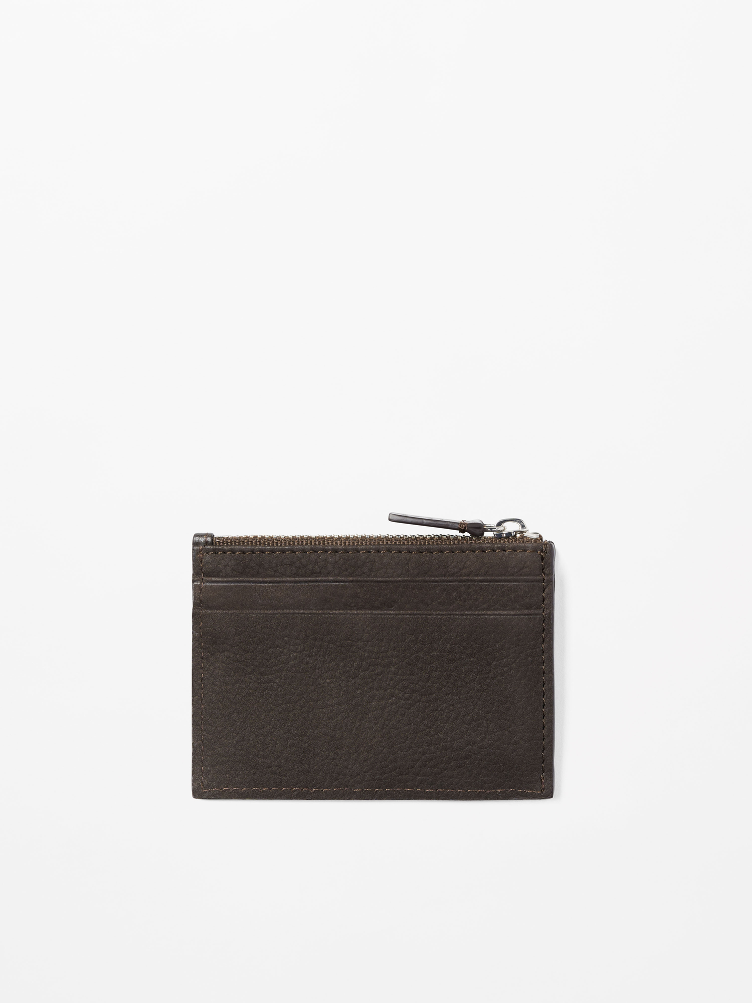 Wahren Zip Leather Cardholder