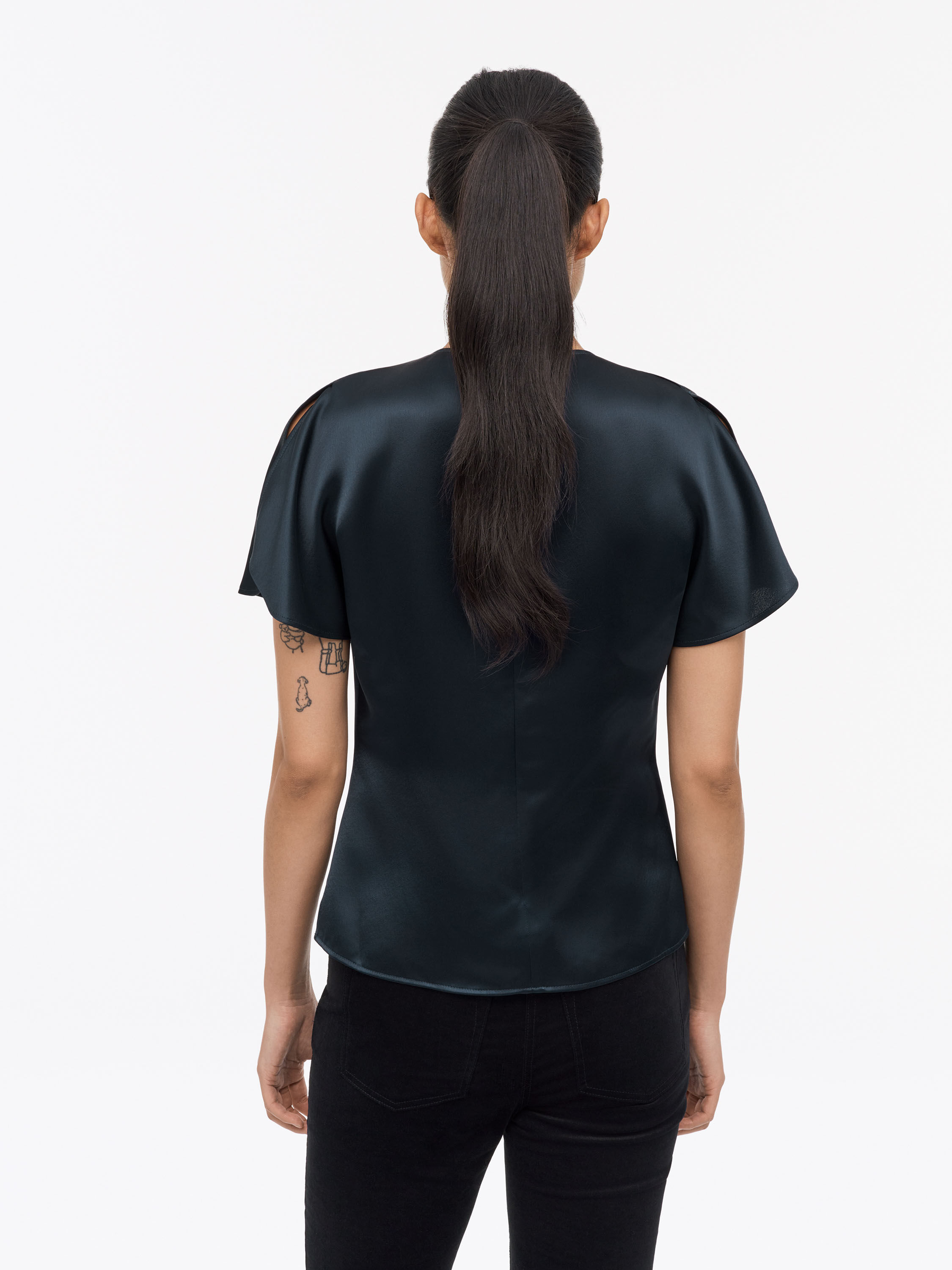 Lisa Festive Satin Blouse