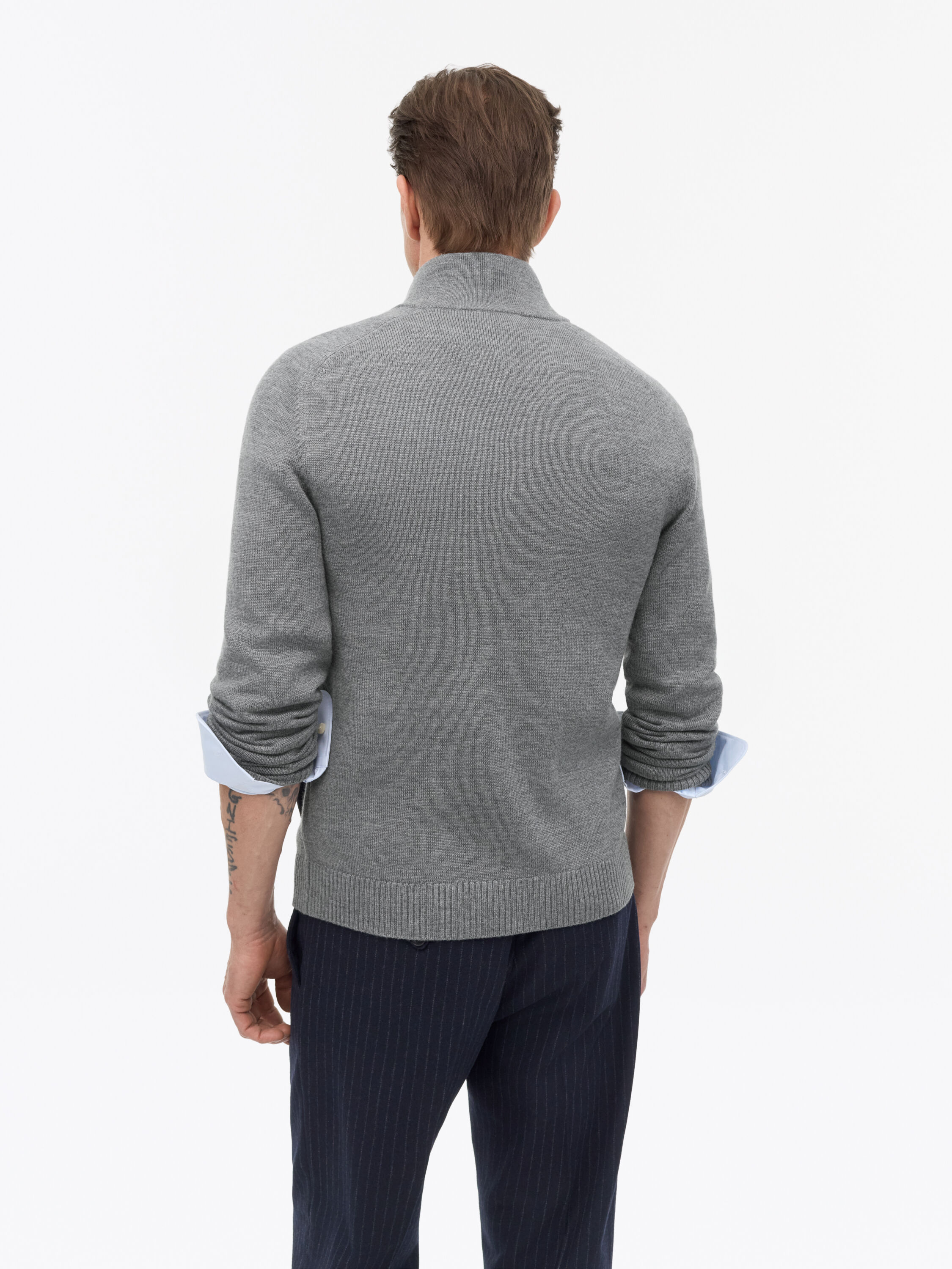 Cassian Merino Zip Cardigan