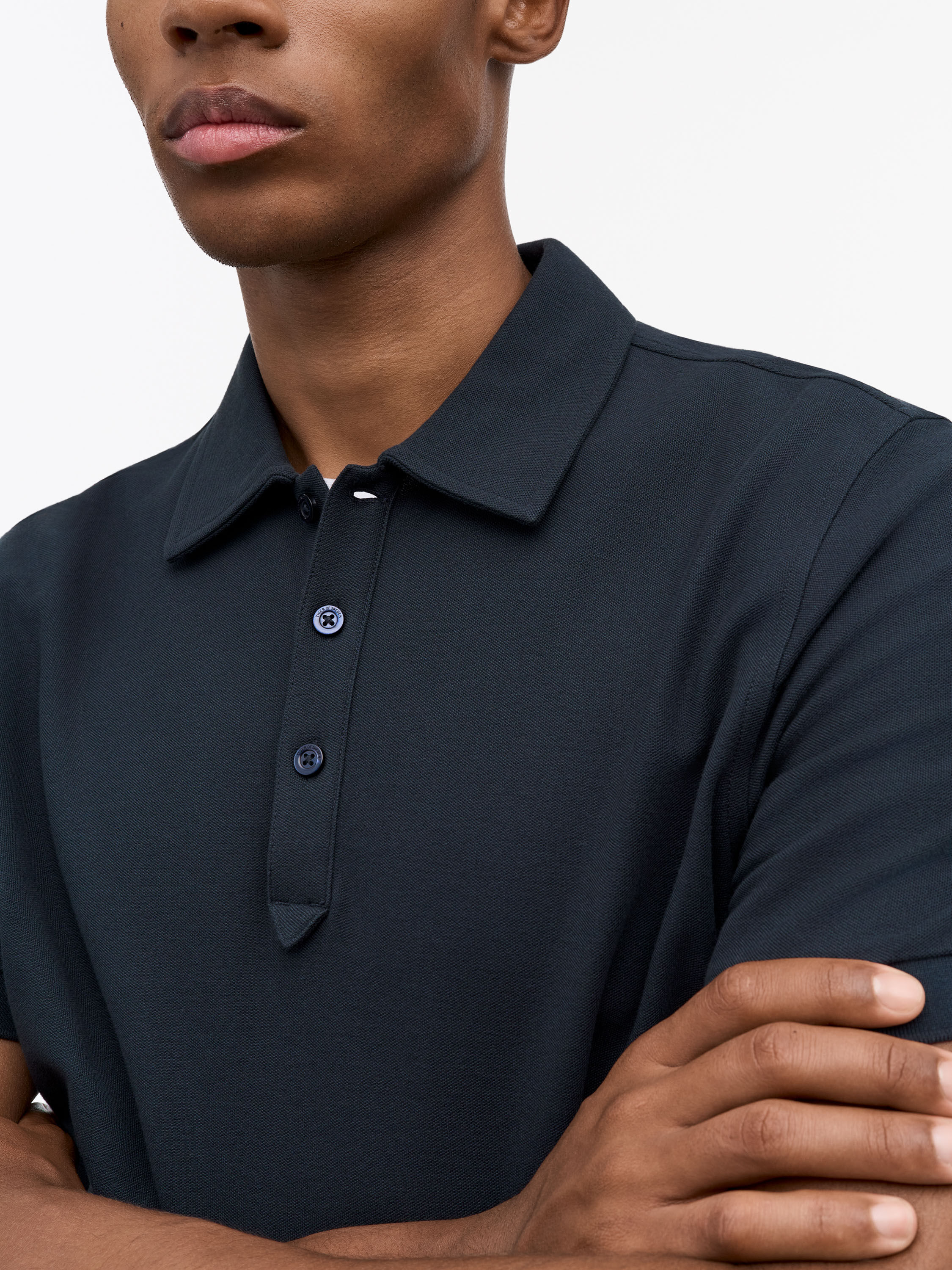 Alvar Brushed Cotton Polo