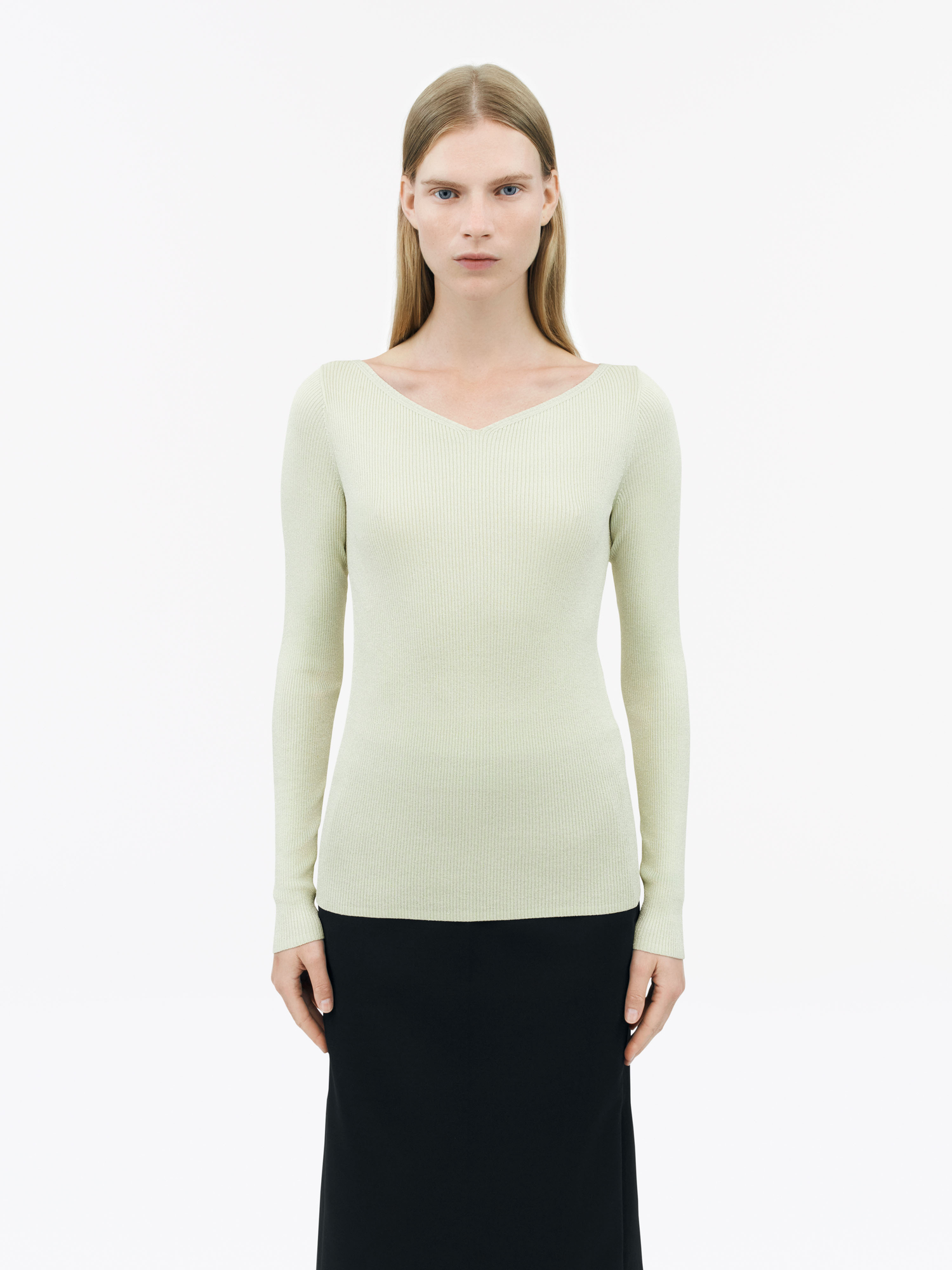 Sweetheart Neckline Alianna Sweater