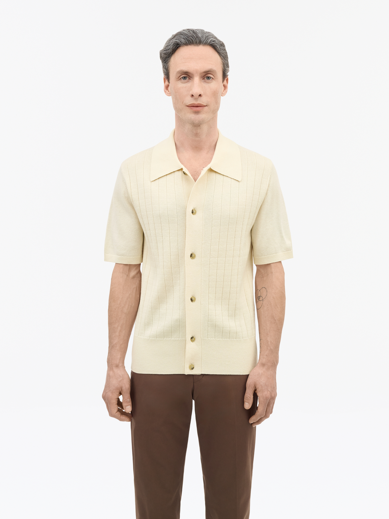Araawen Fine-Knit Polo