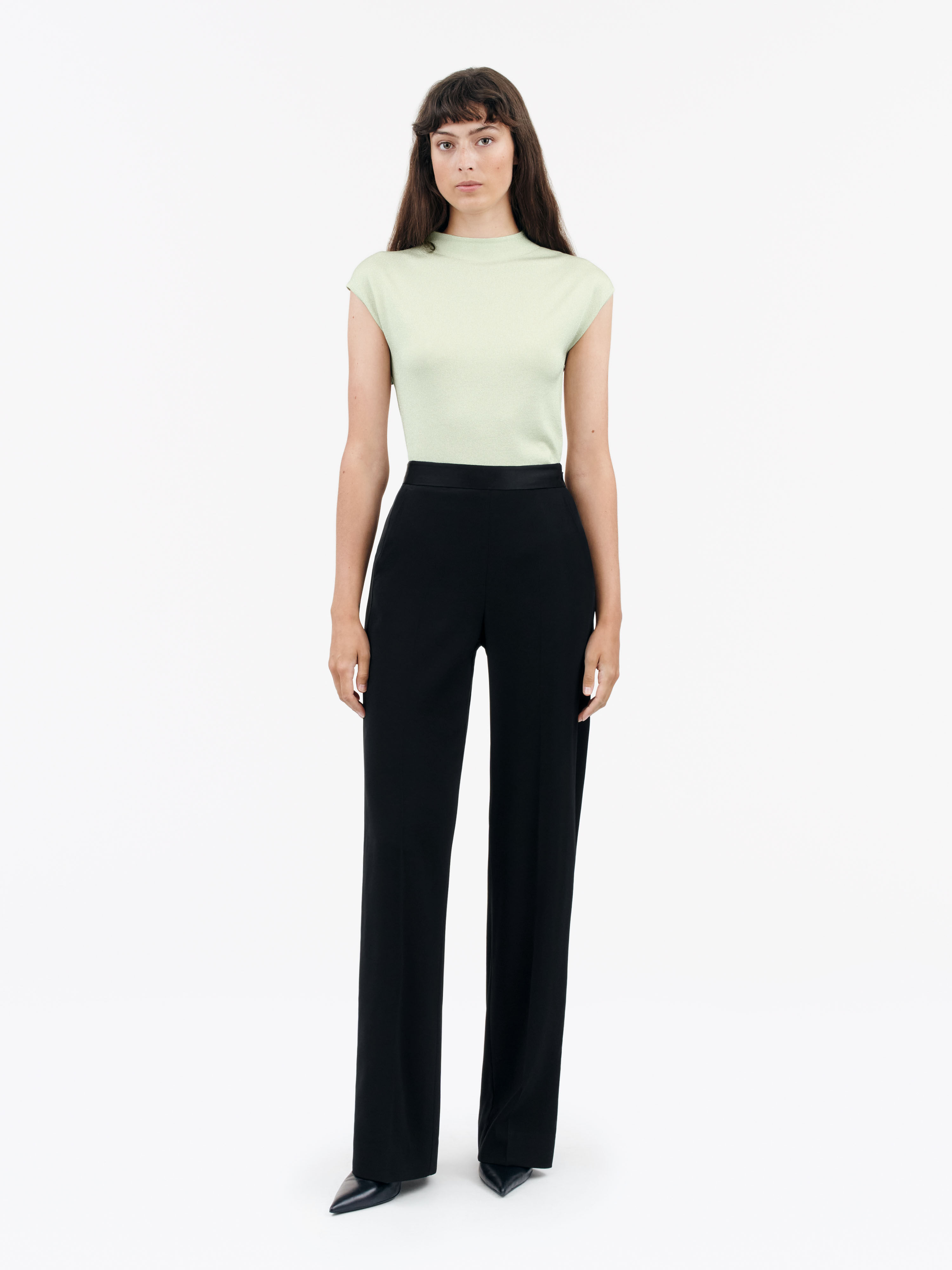 Editea Trousers In Satin
