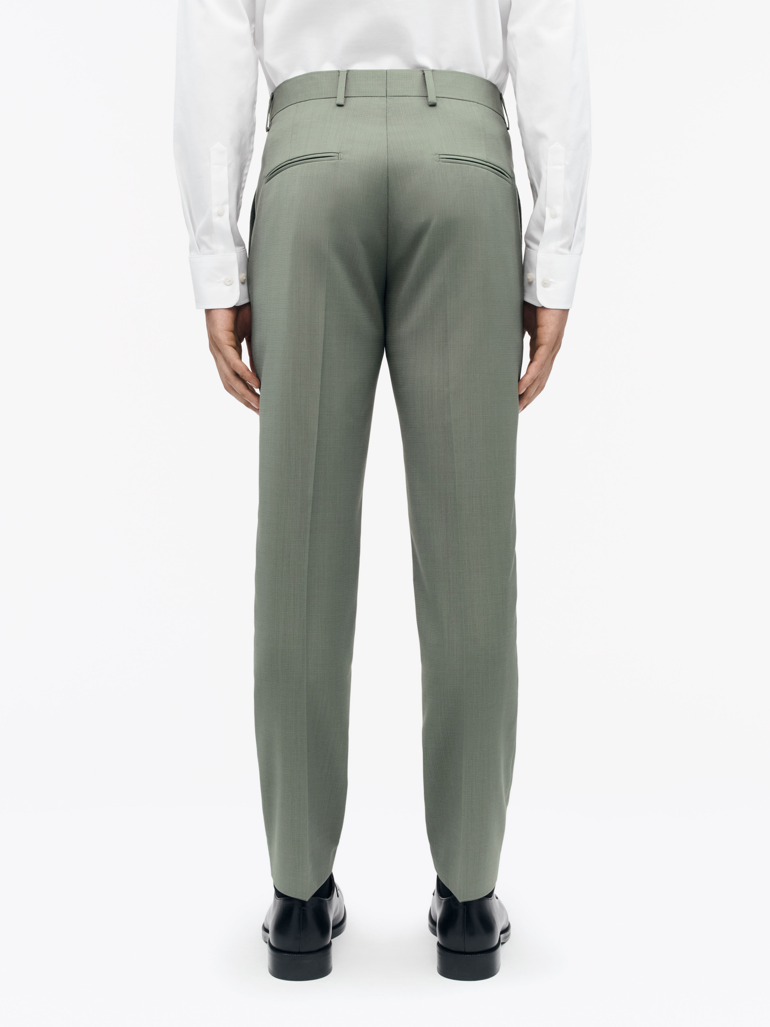 Tenuta Slim Fit Wool Trousers