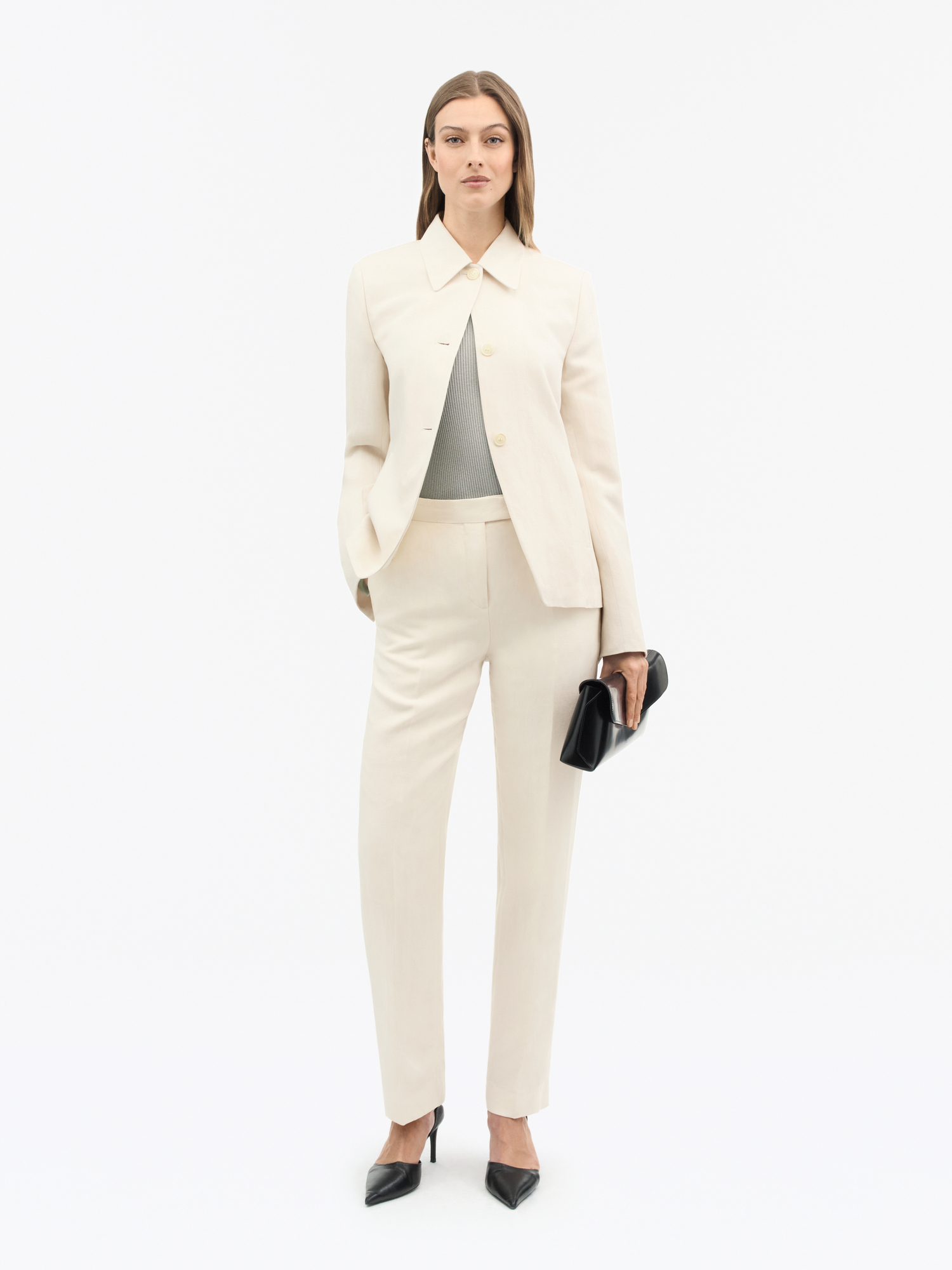 Faye Mid-Rise Trousers