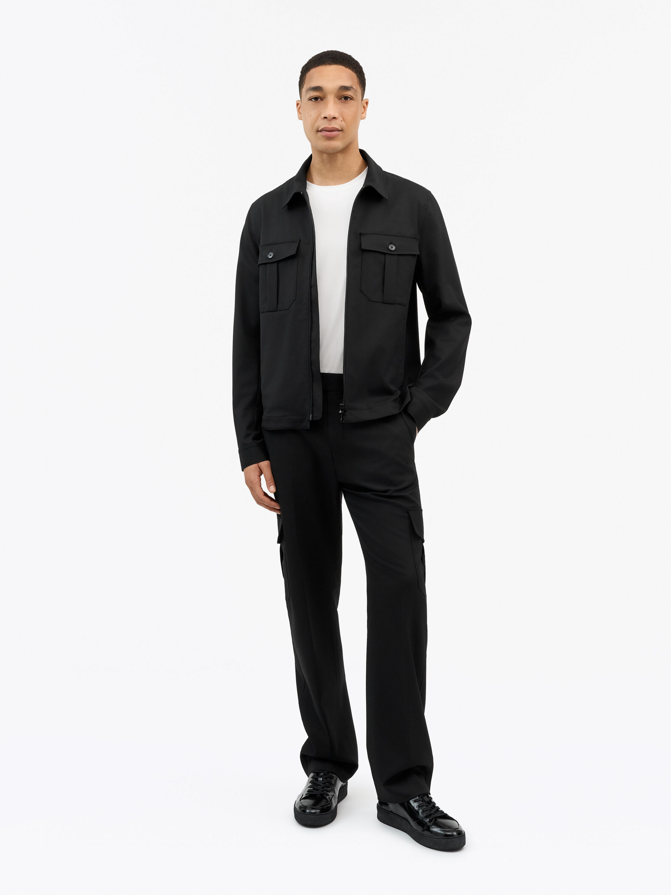 Mend Cargo Fit Wool Pants