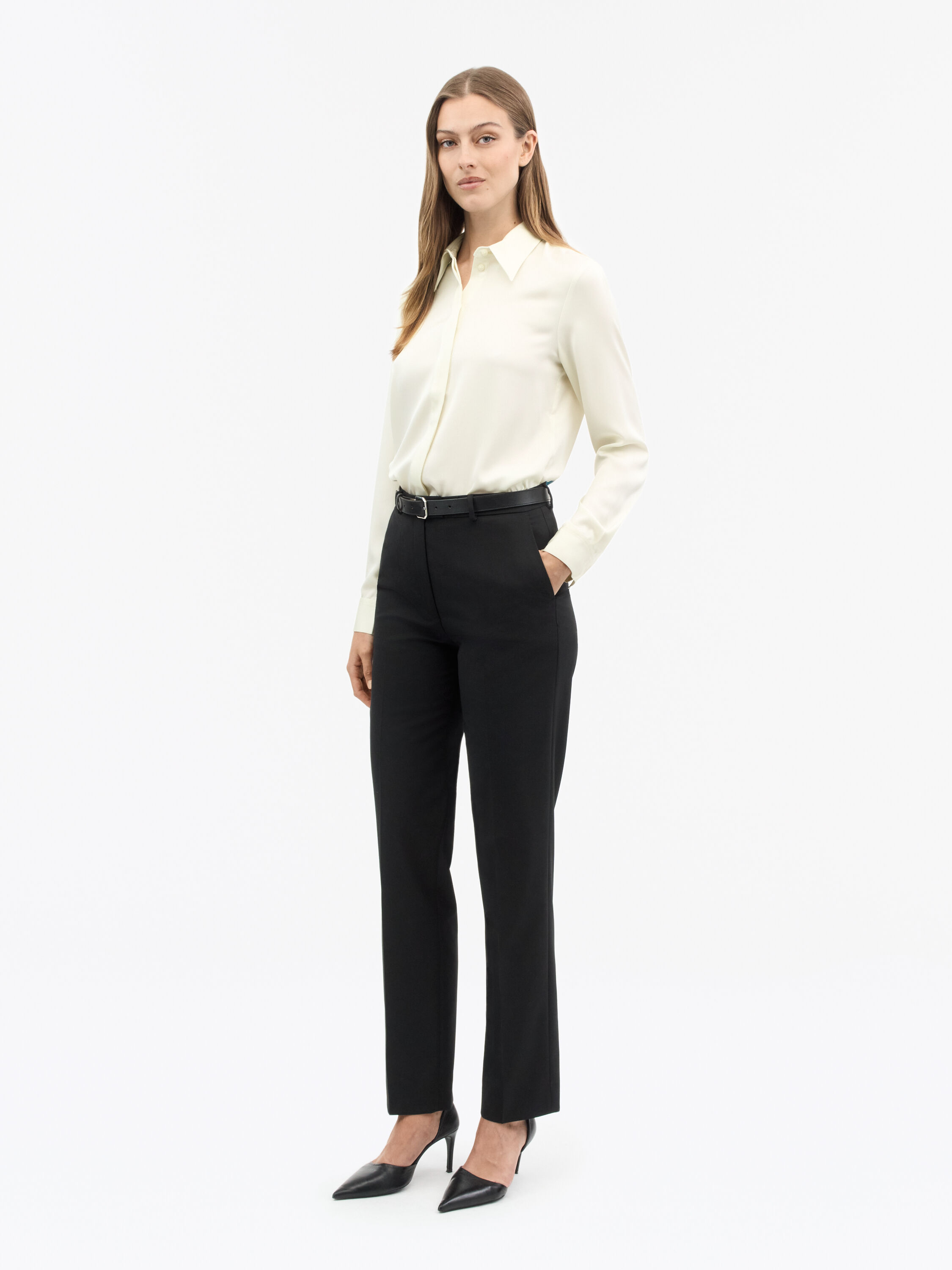 売れ筋商品|||タイガー オブ スウェーデン シャツ レディース トップス CELSA - Button-down blouse - summer sage Pointed Collar Celsa Shirt | Tiger Of Sweden