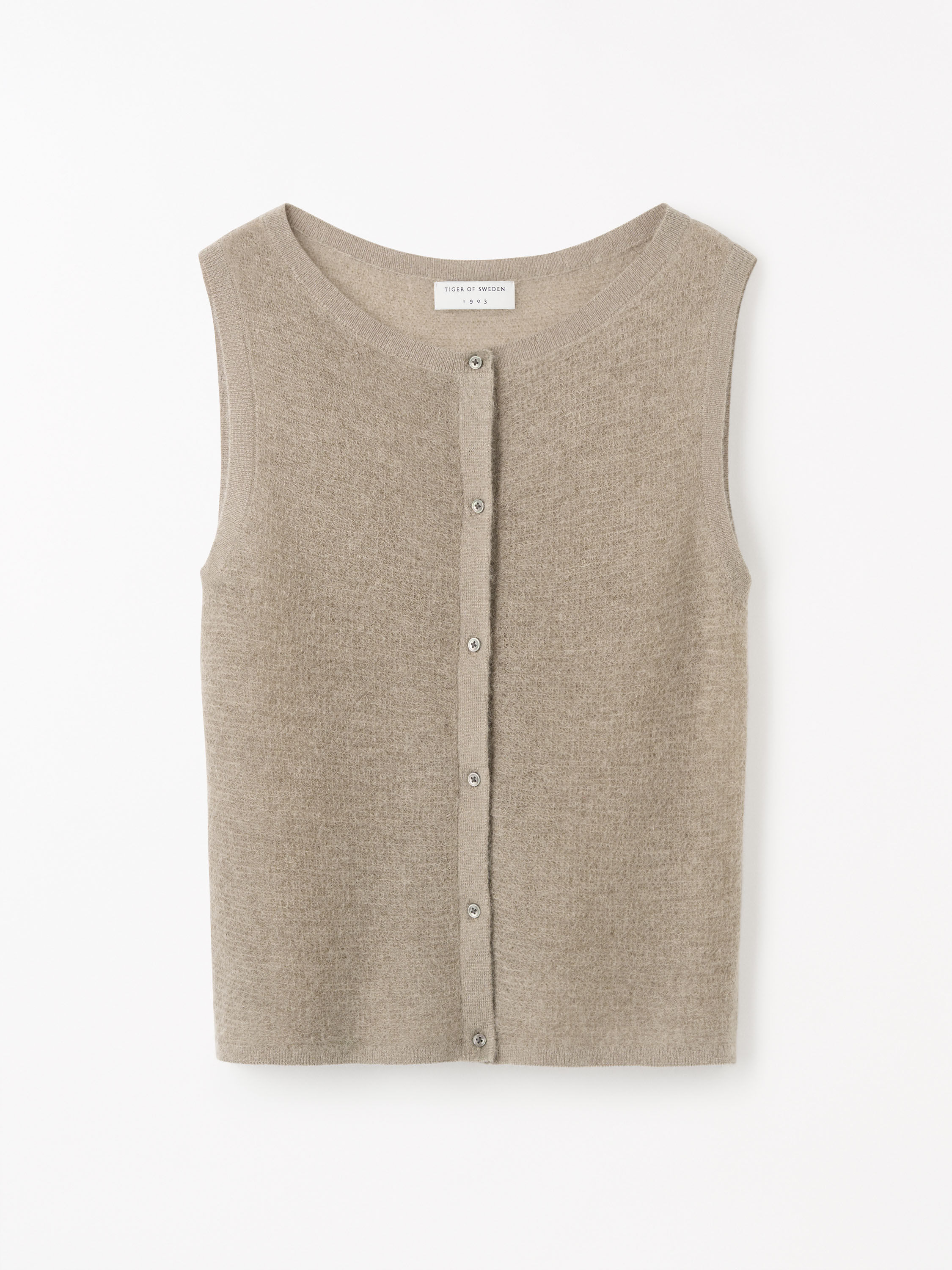 Rose Kid Mohair&ndash;Merino Vest