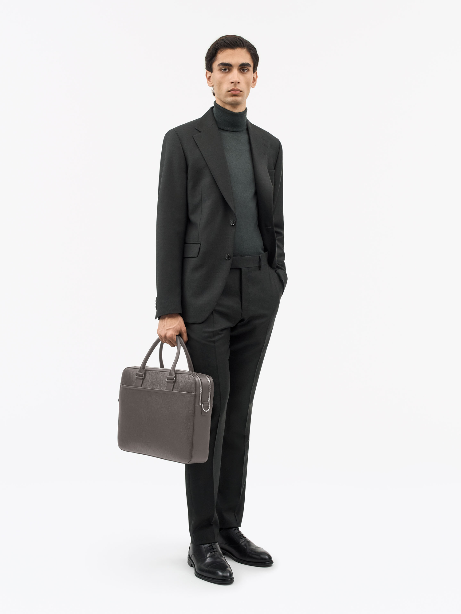 Burin Leather Briefcase