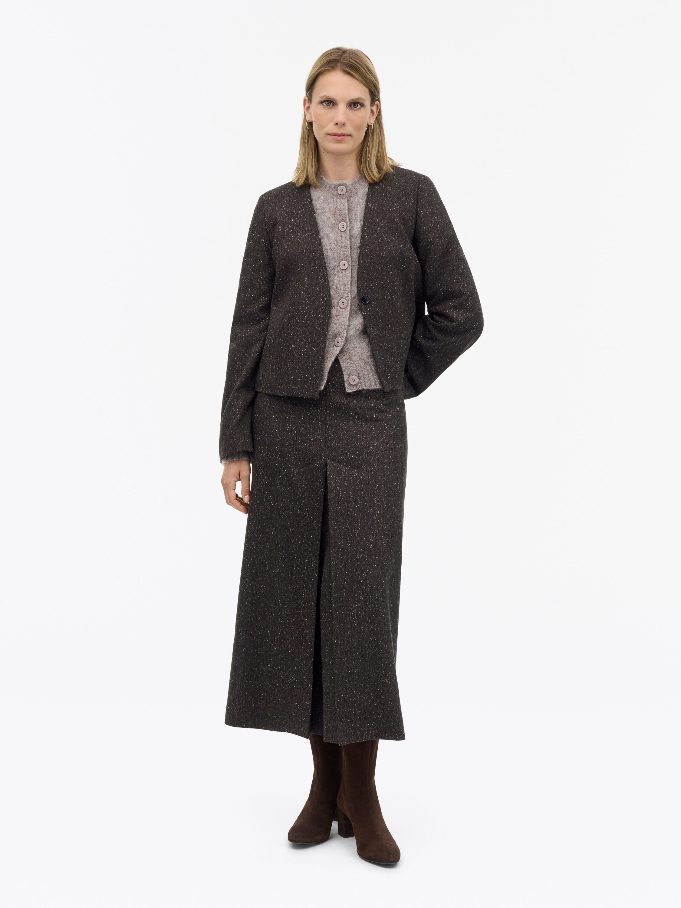 Elsine Tailored Wool Skirt