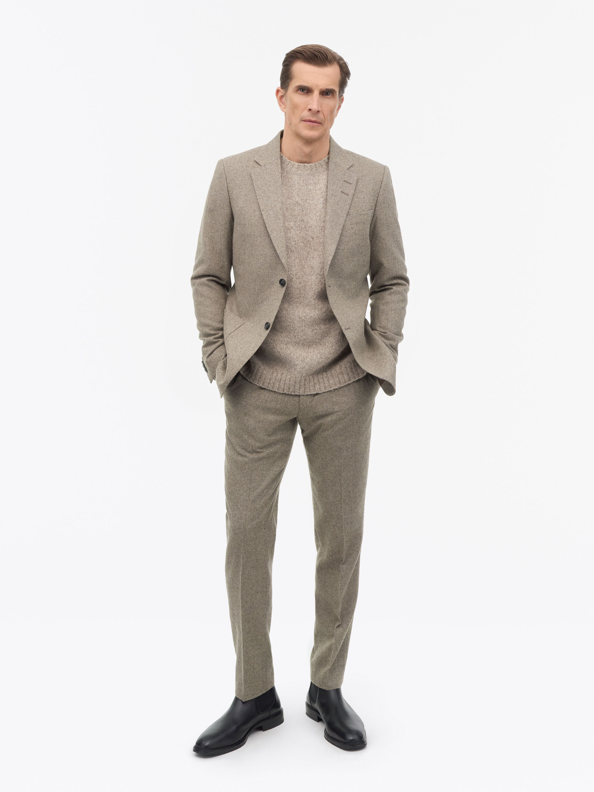 Tenuta Brushed Wool Trousers