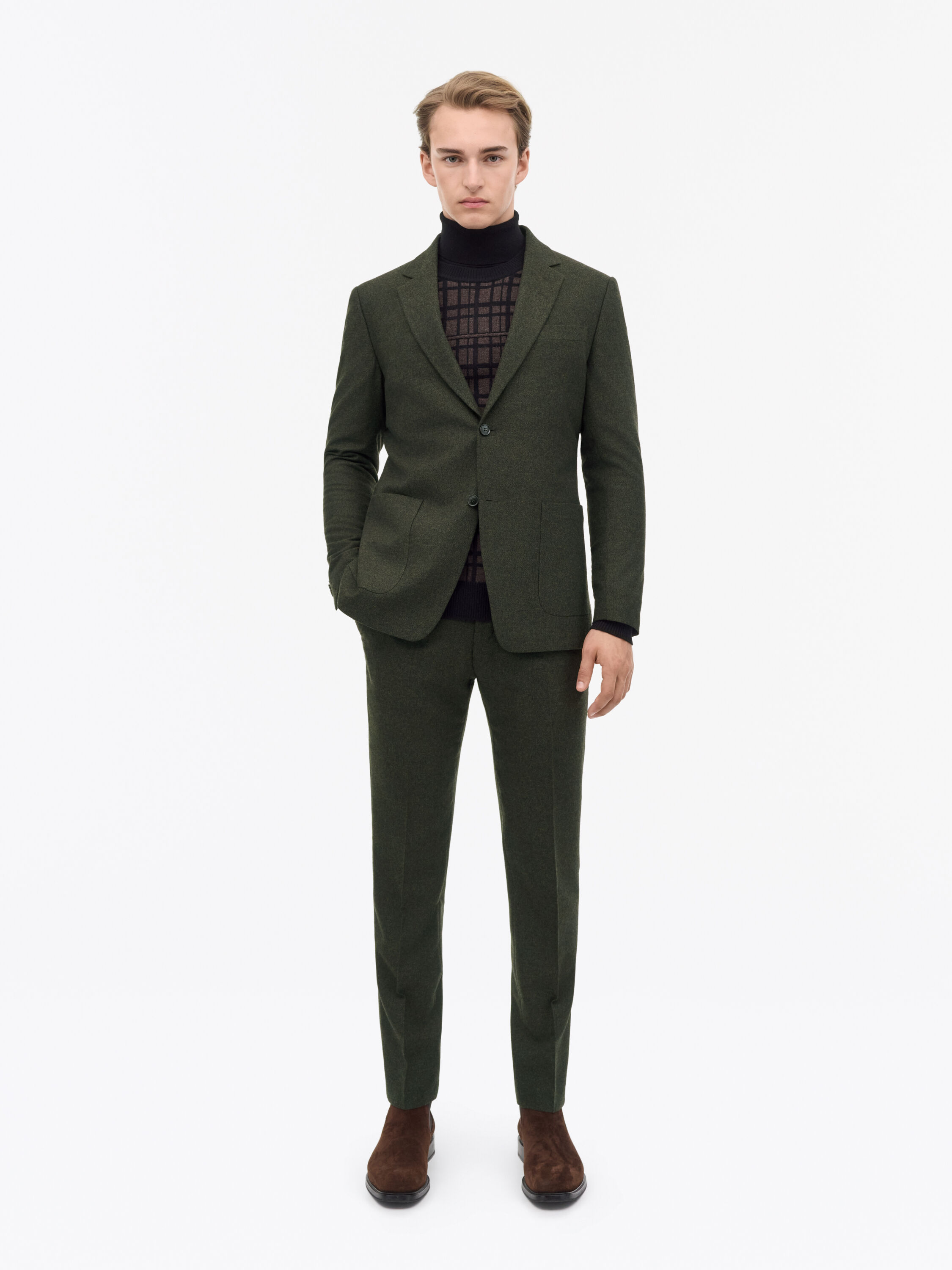 Justin Brushed Wool Suit