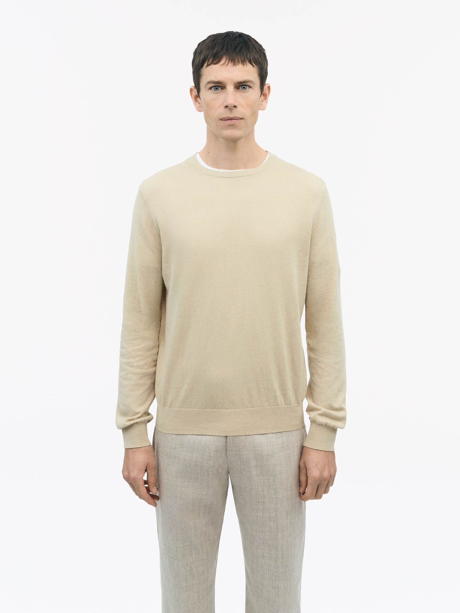 Connor L-Sweater i Hørblanding