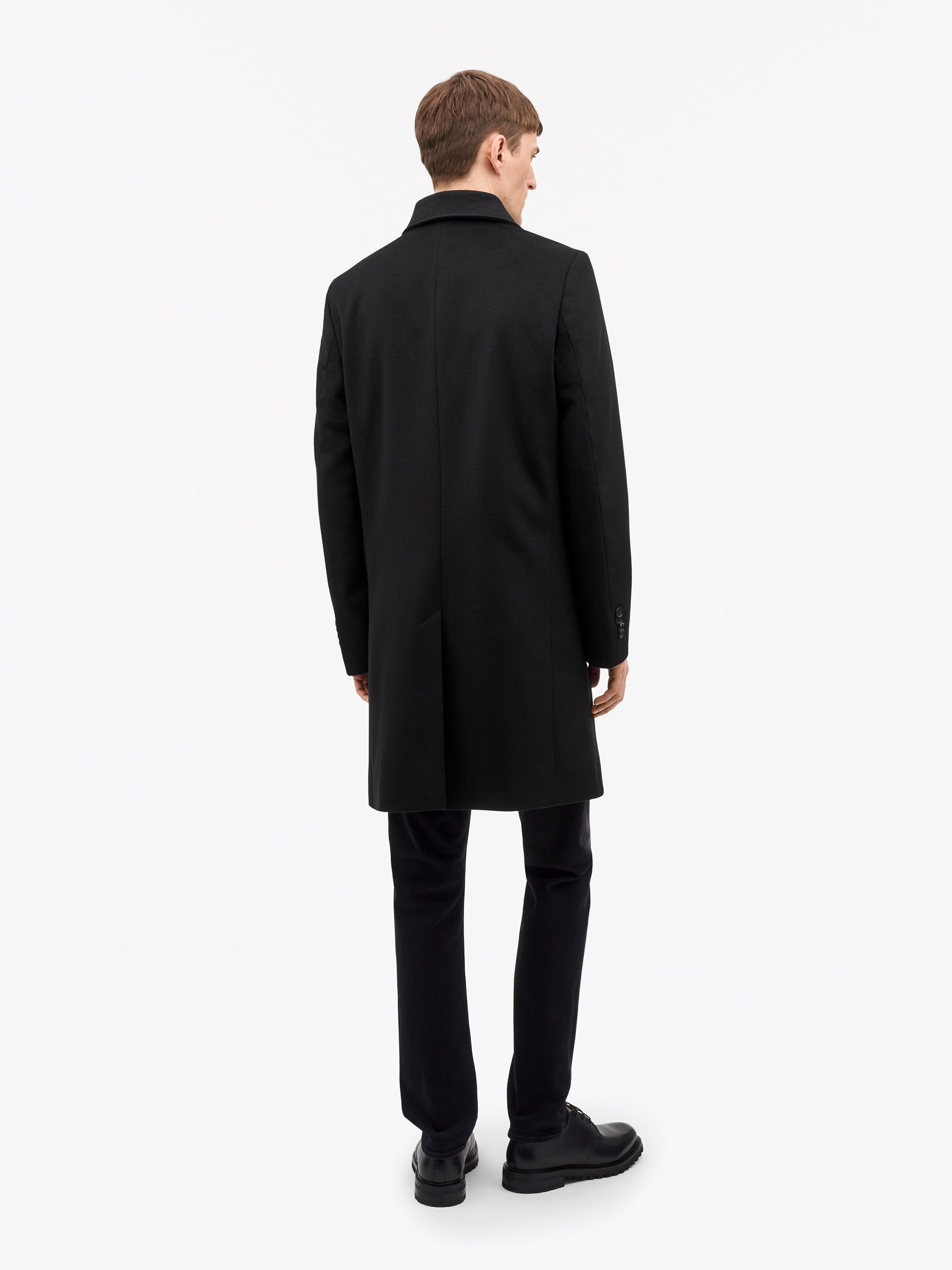 Aleric Funnel-Neck Wollmantel