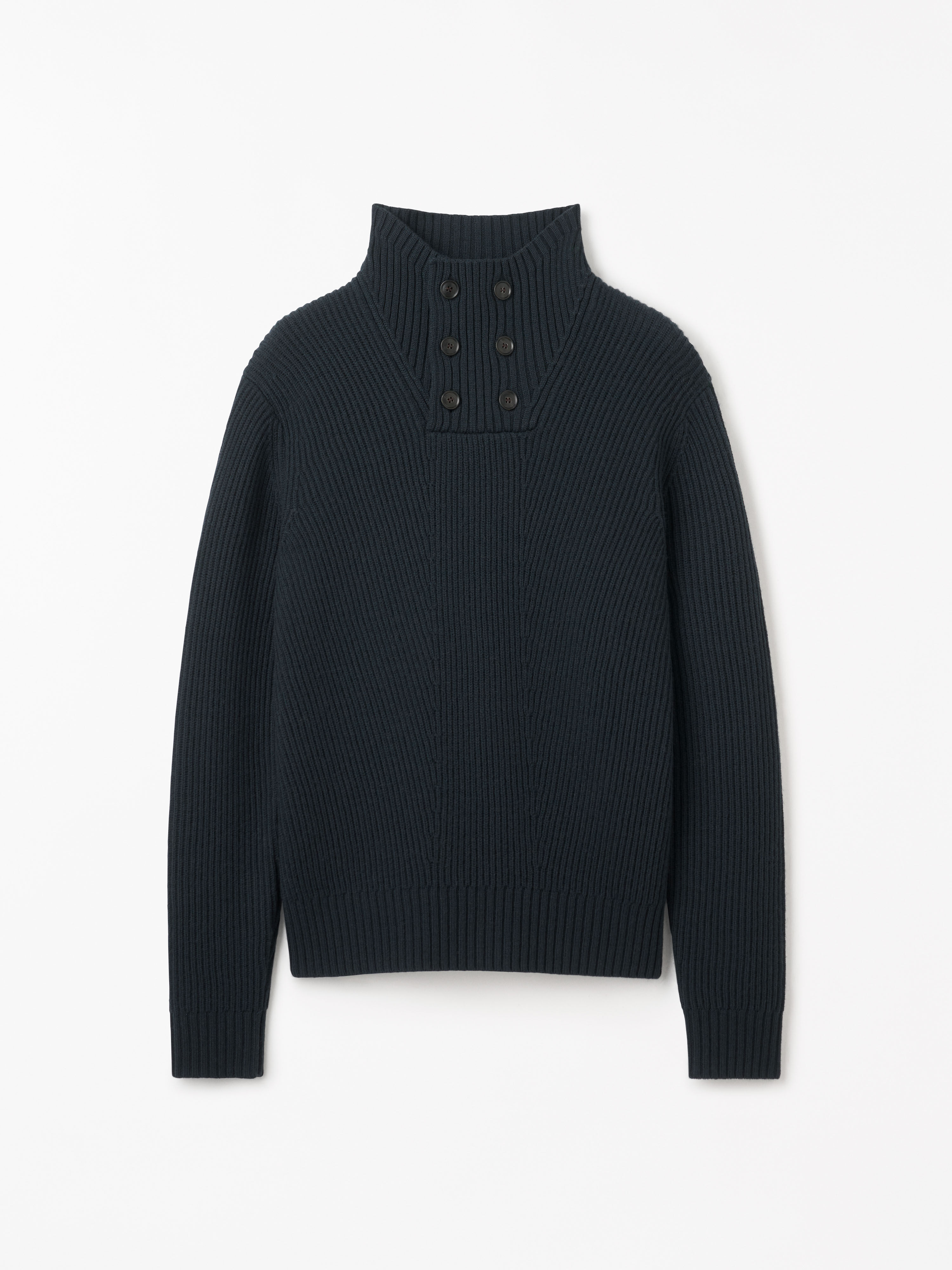 Peter Funnel Neck Wool Pullover