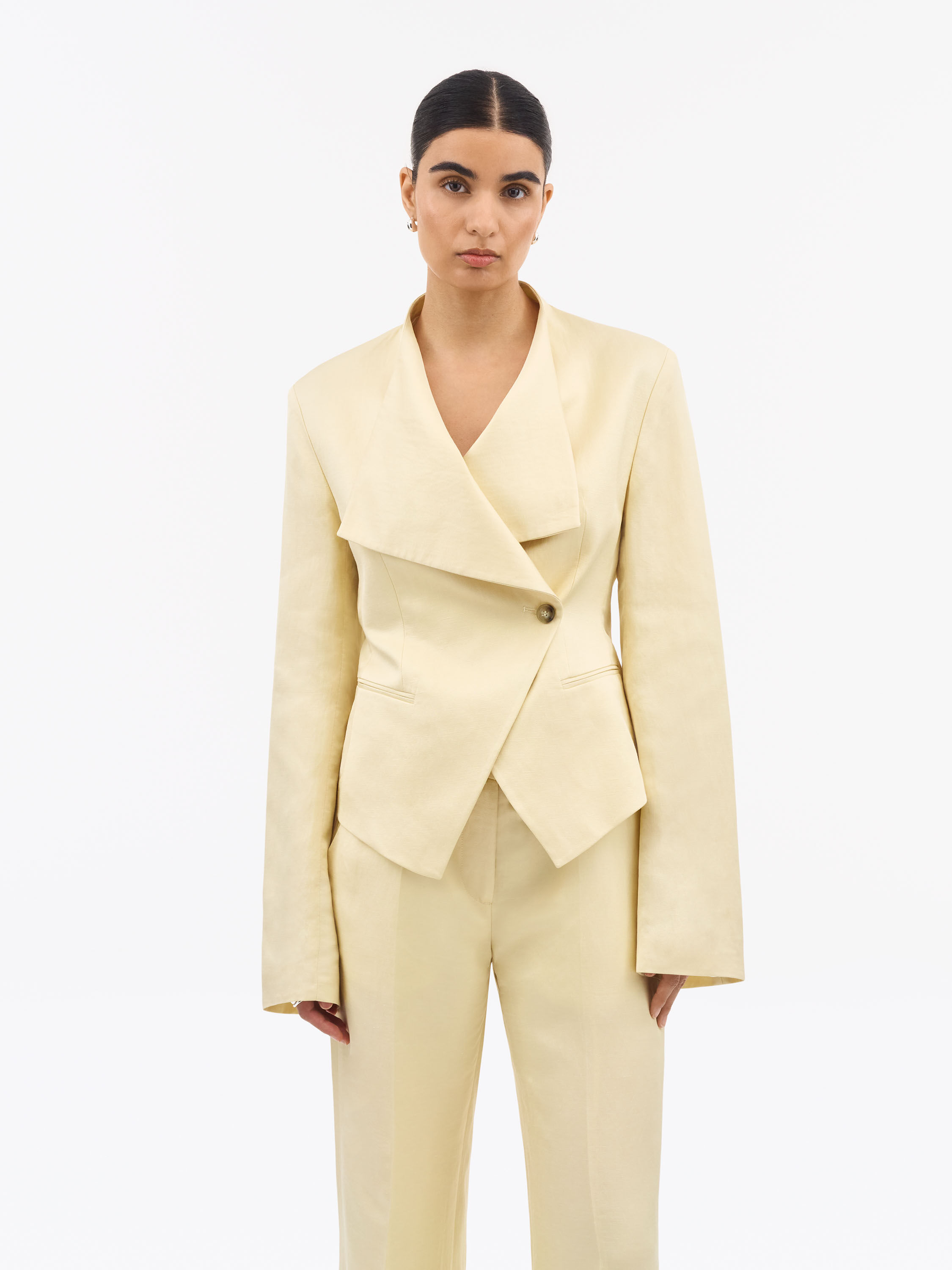Audris Linen-Blend Suit