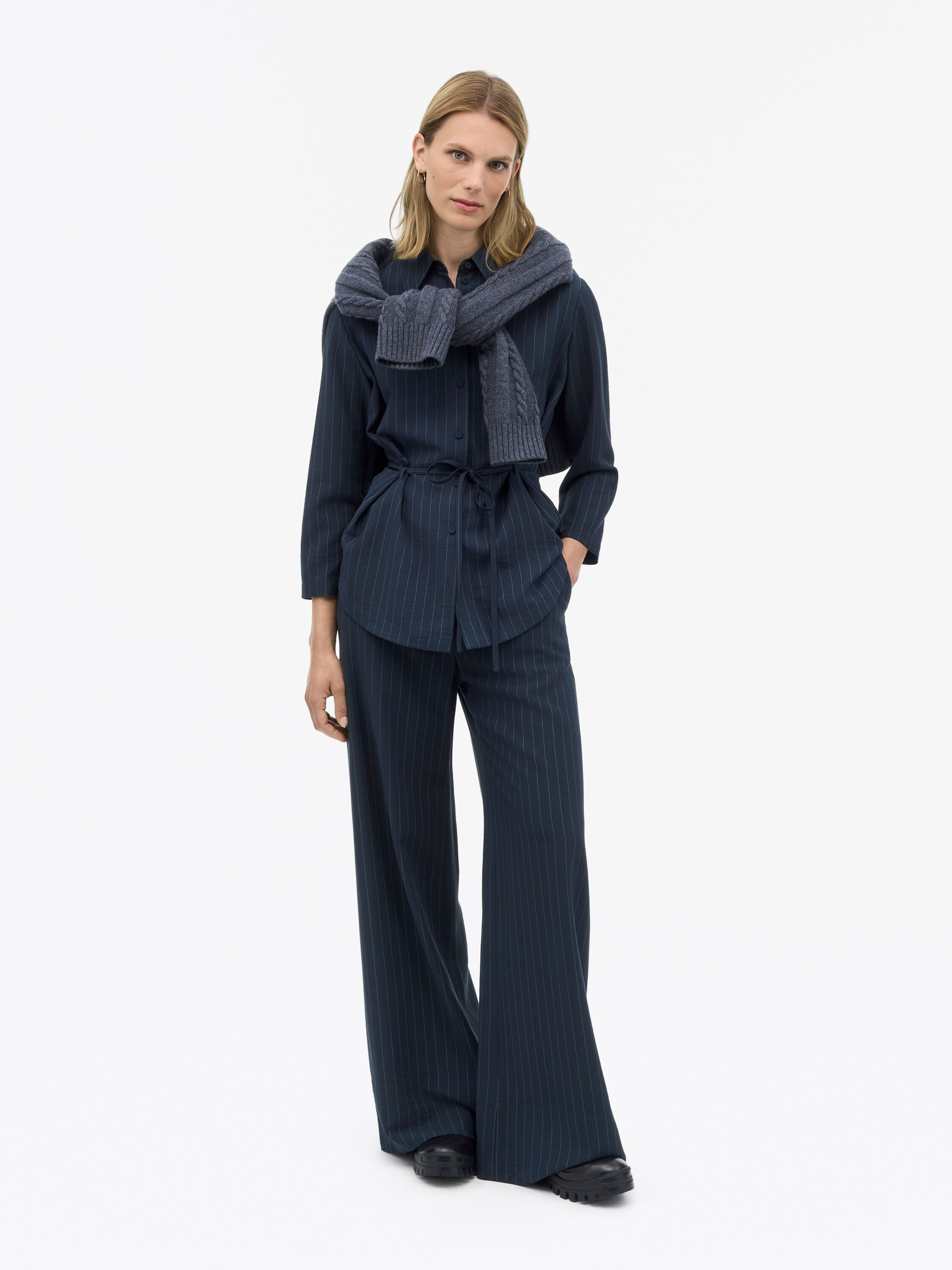 Ellis Tailored Stripe Trousers