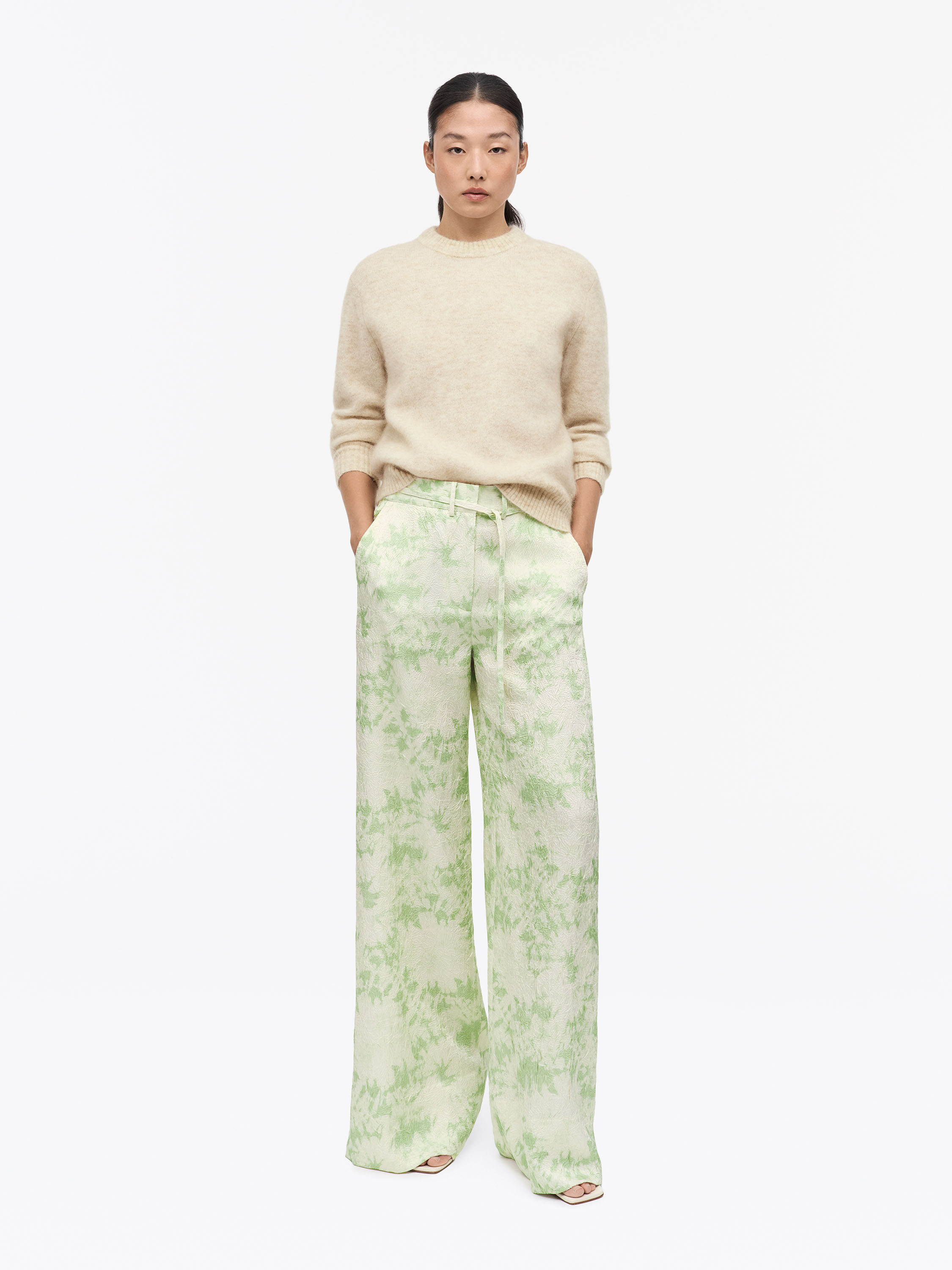 Ellis Tailored Print Trousers