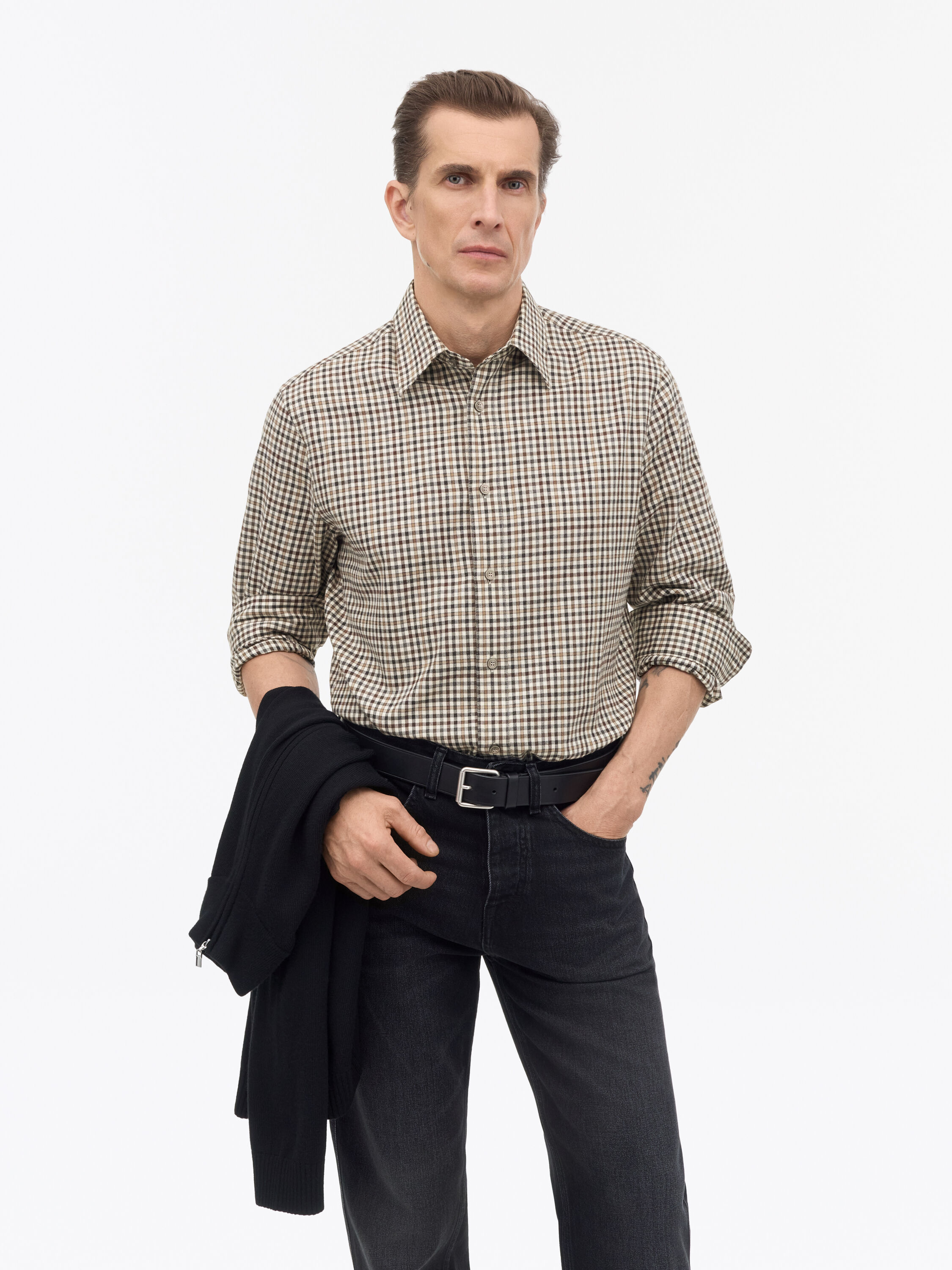 Bjorn Cotton Check Shirt