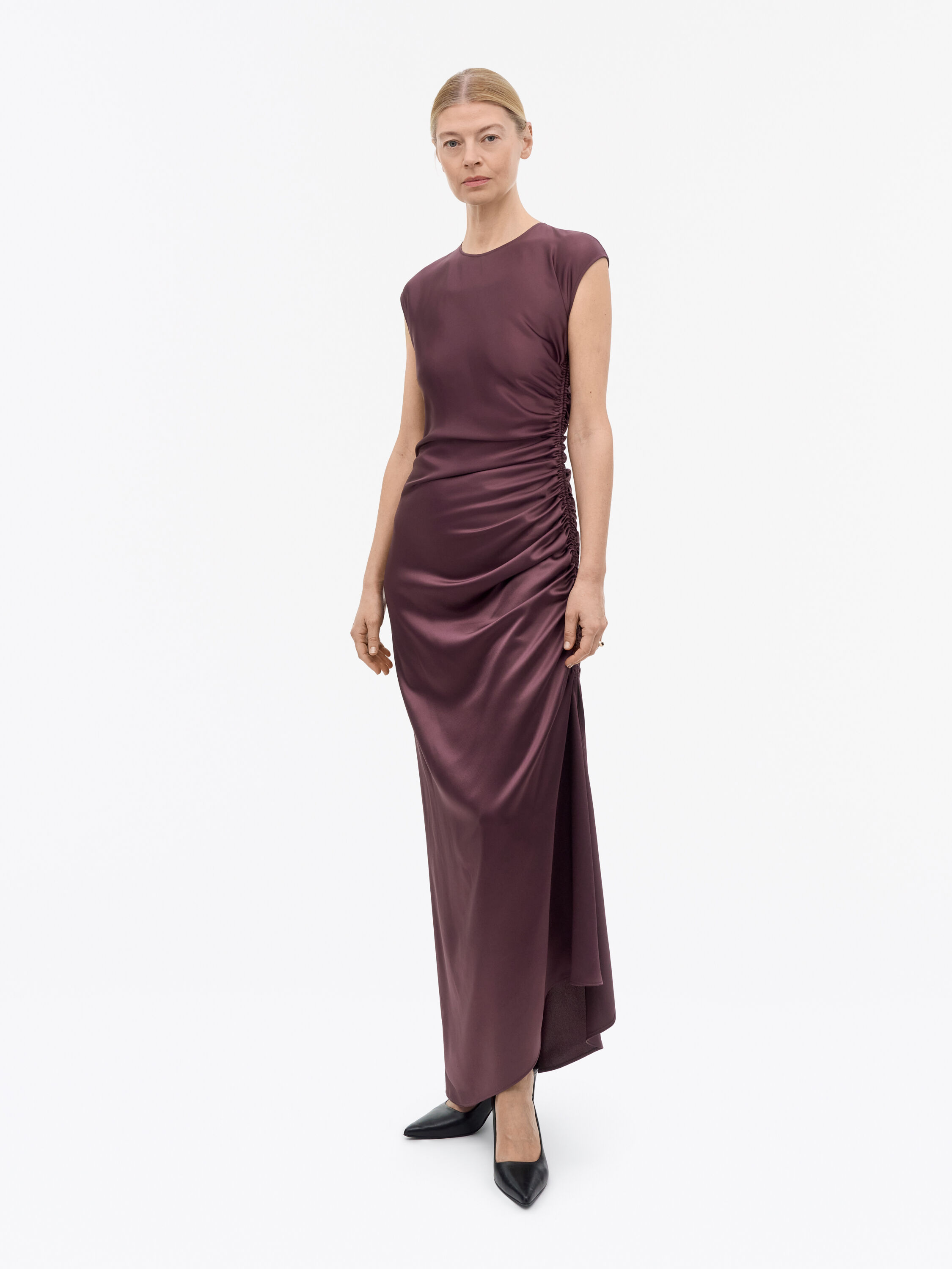 Ivoal Drapy Satin Dress