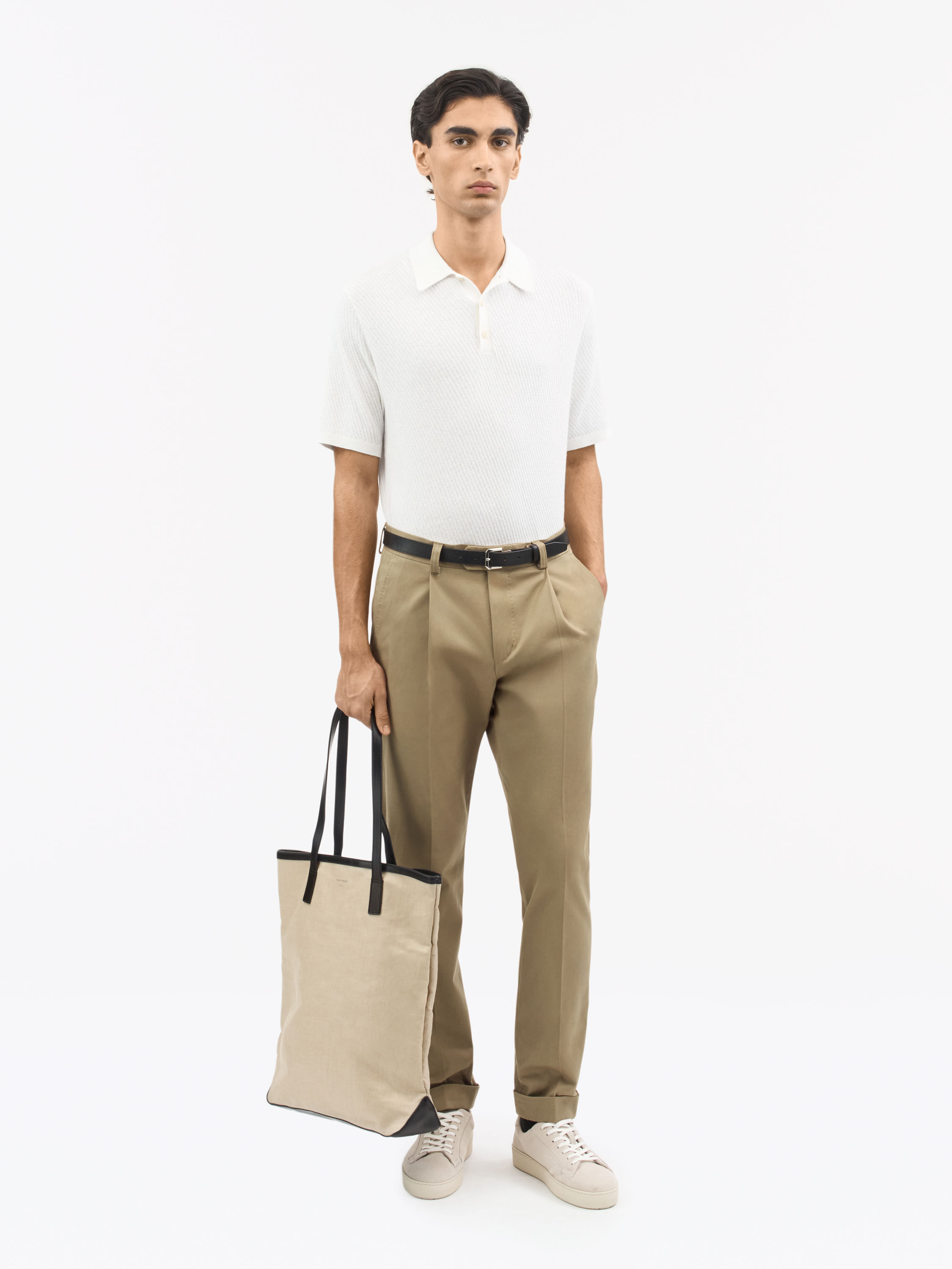 Reid Cashmere Cotton Polo