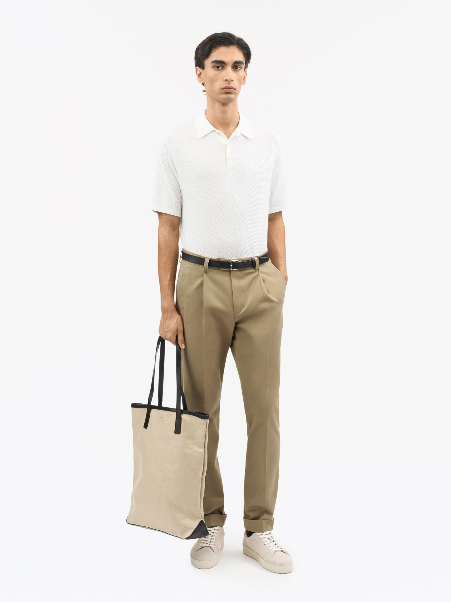 Reid Cashmere Cotton Polo