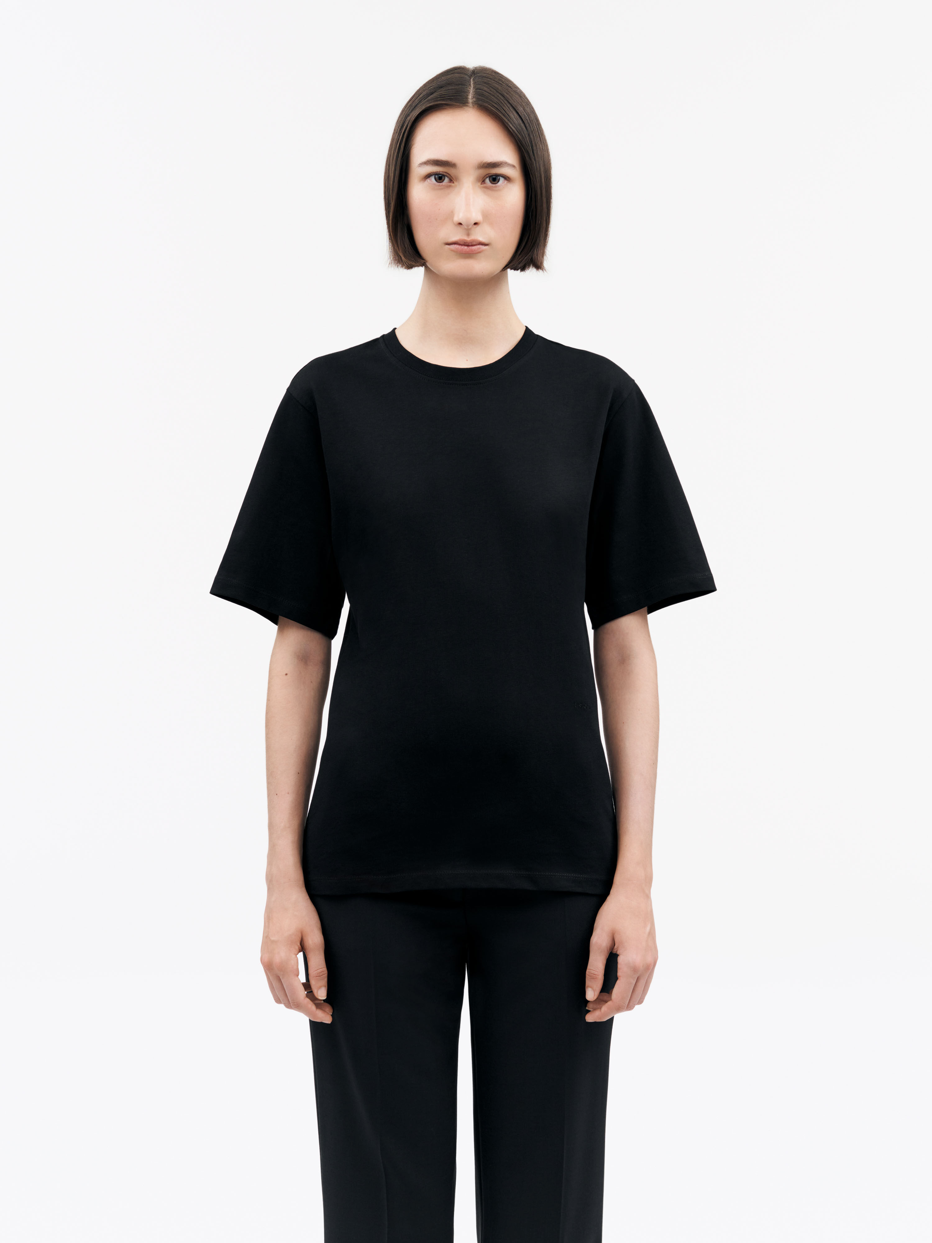 Lori Round-Neck Cotton T-Shirt