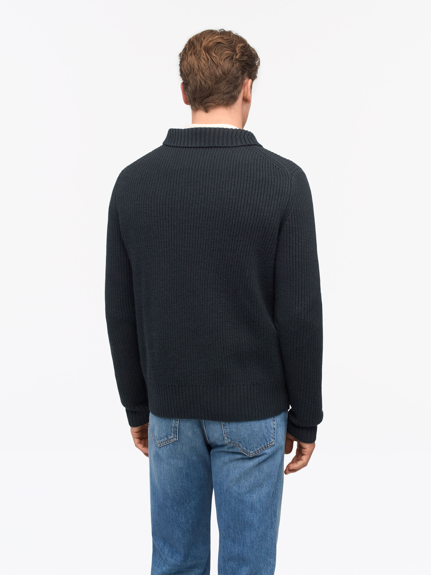 Peter Funnel Neck Wool Pullover