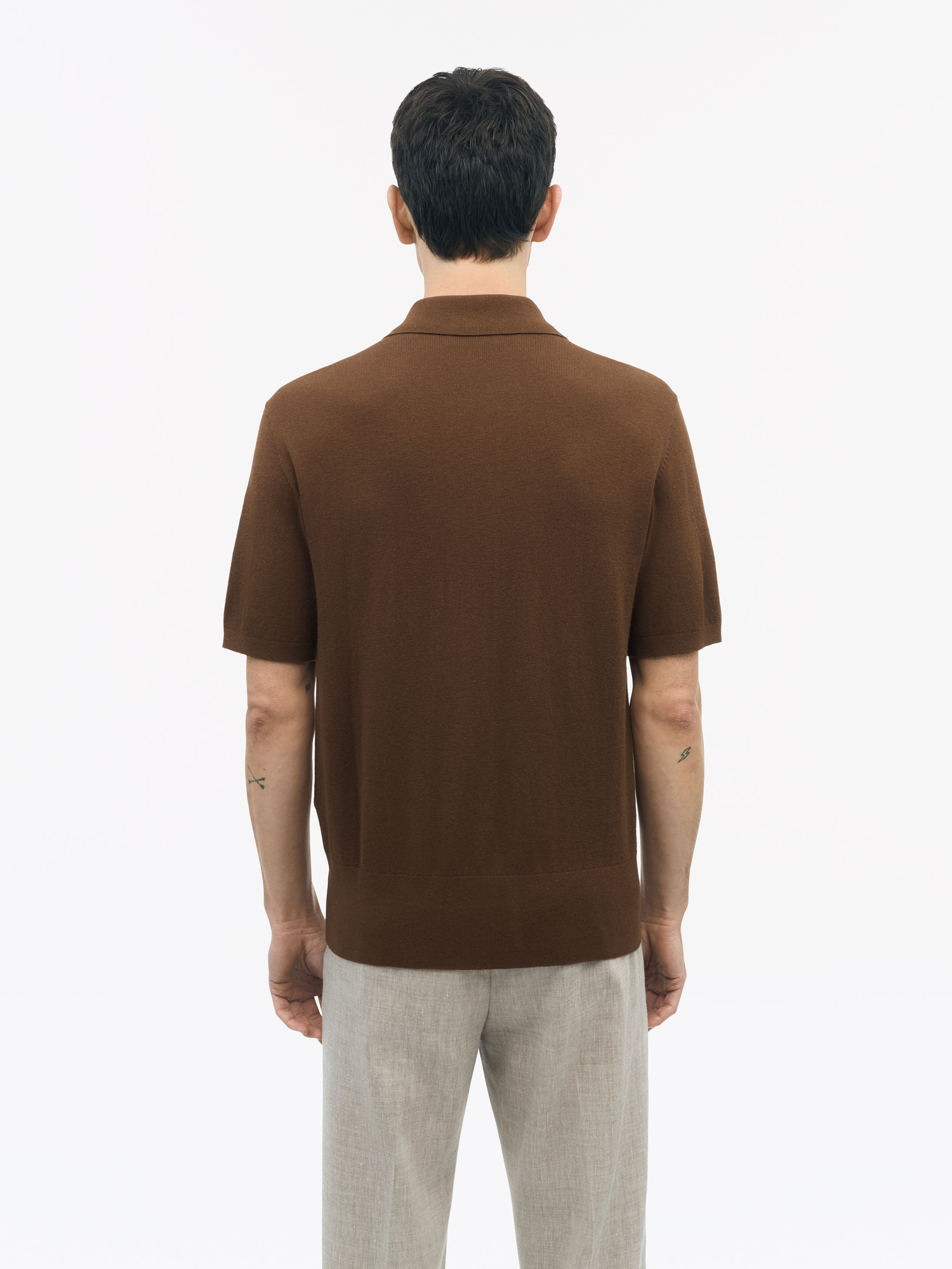 Araawen Fine-Knit Polo