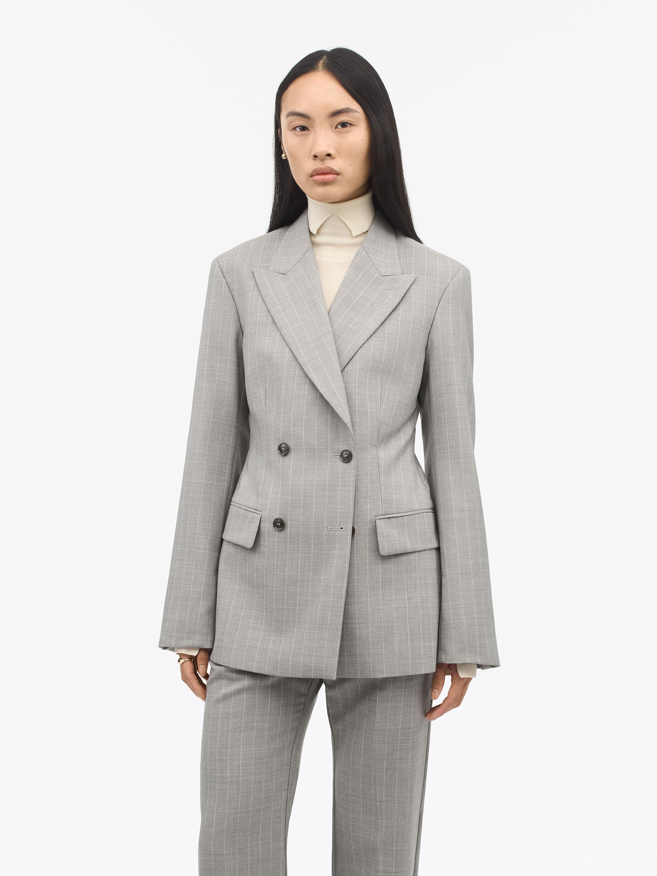 ジャケット・アウター Eaphi soft wool tailor coat gray Elmi Tailored Wool Jacket | Tiger Of Sweden