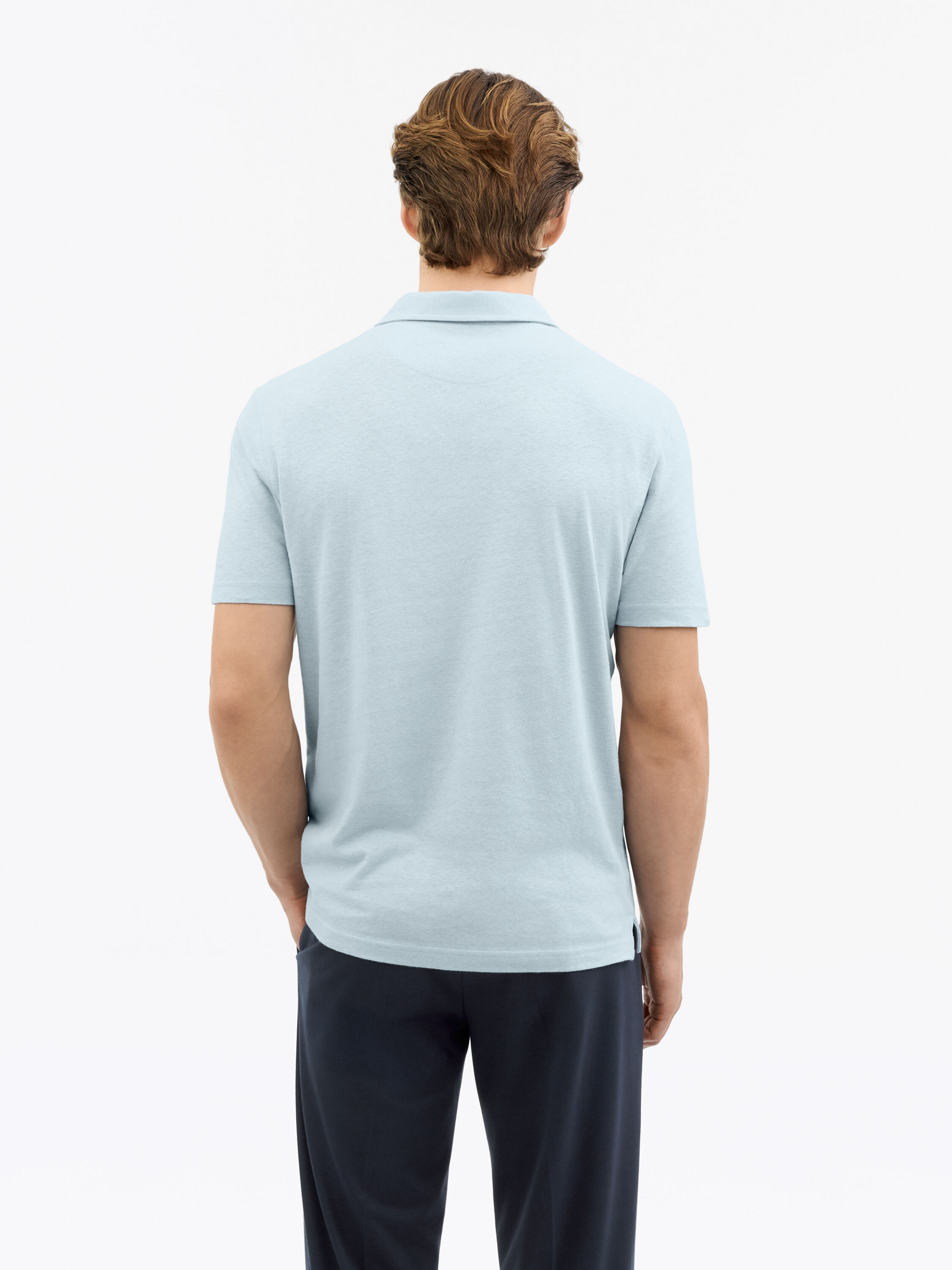 Ray Open-Neck Polo Shirt