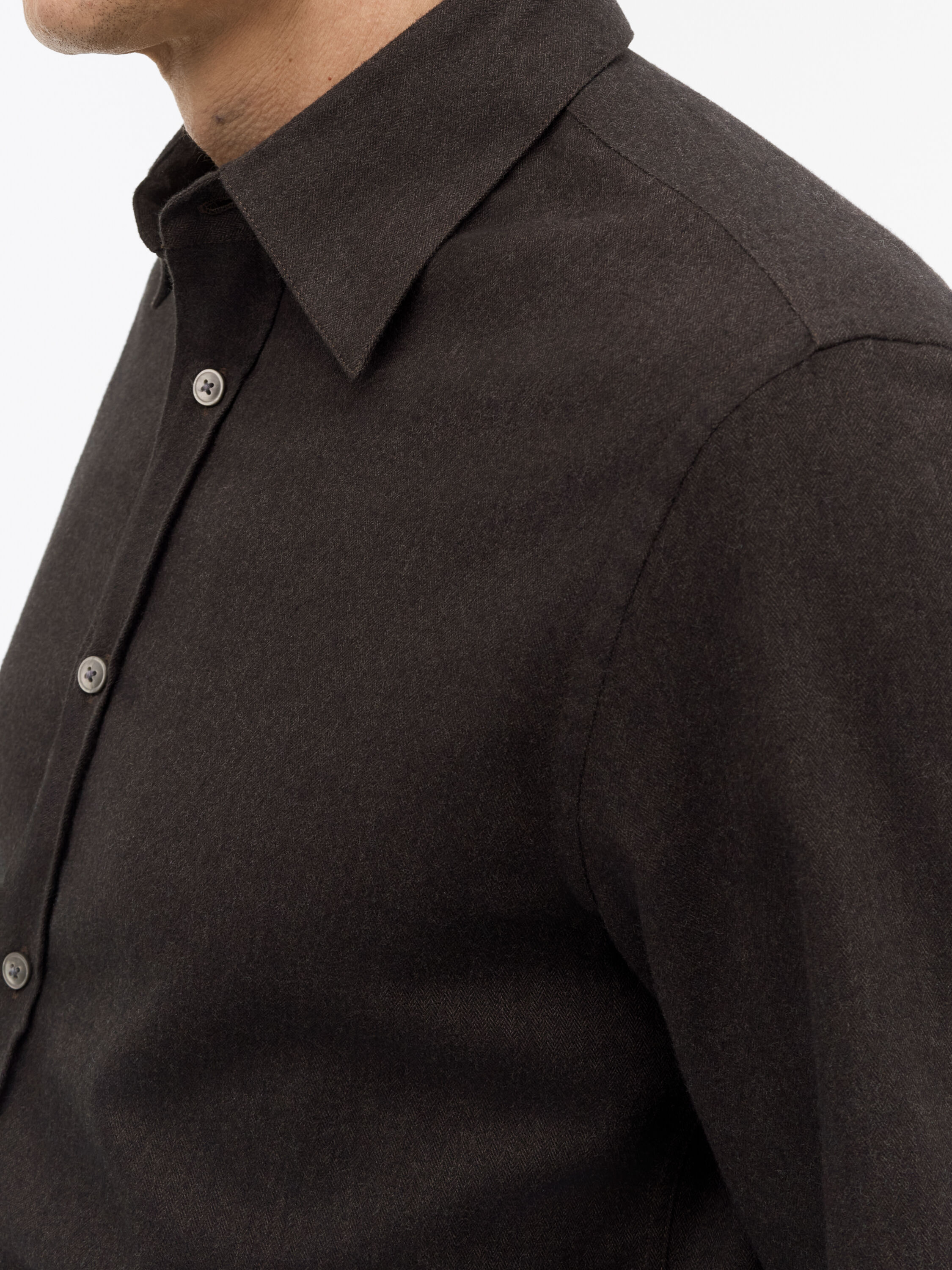 Bjorn Brushed Herringbone Shirt